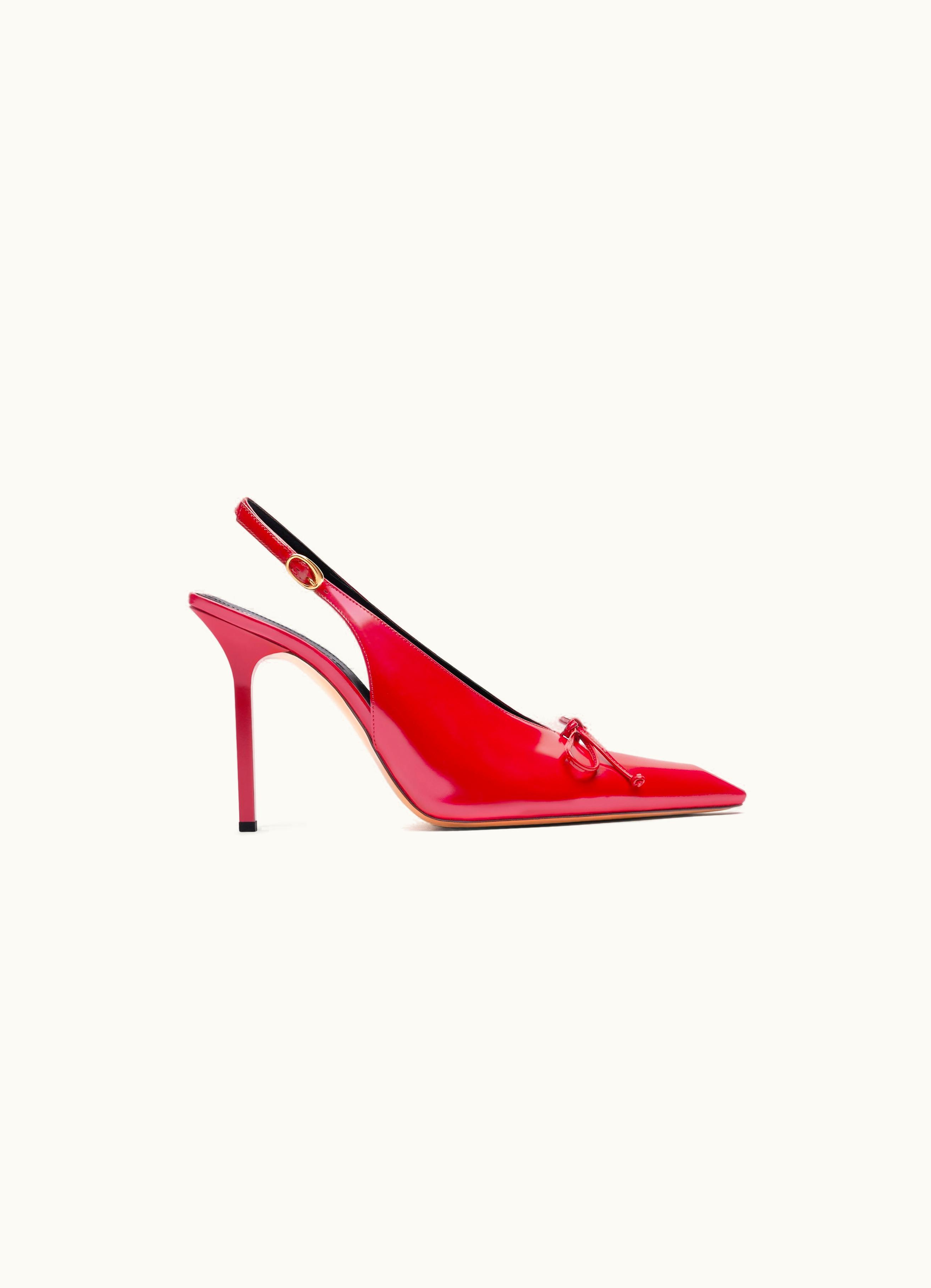 Jacquemus Jacquemus Les Slingbacks Cubisto Hautes Red