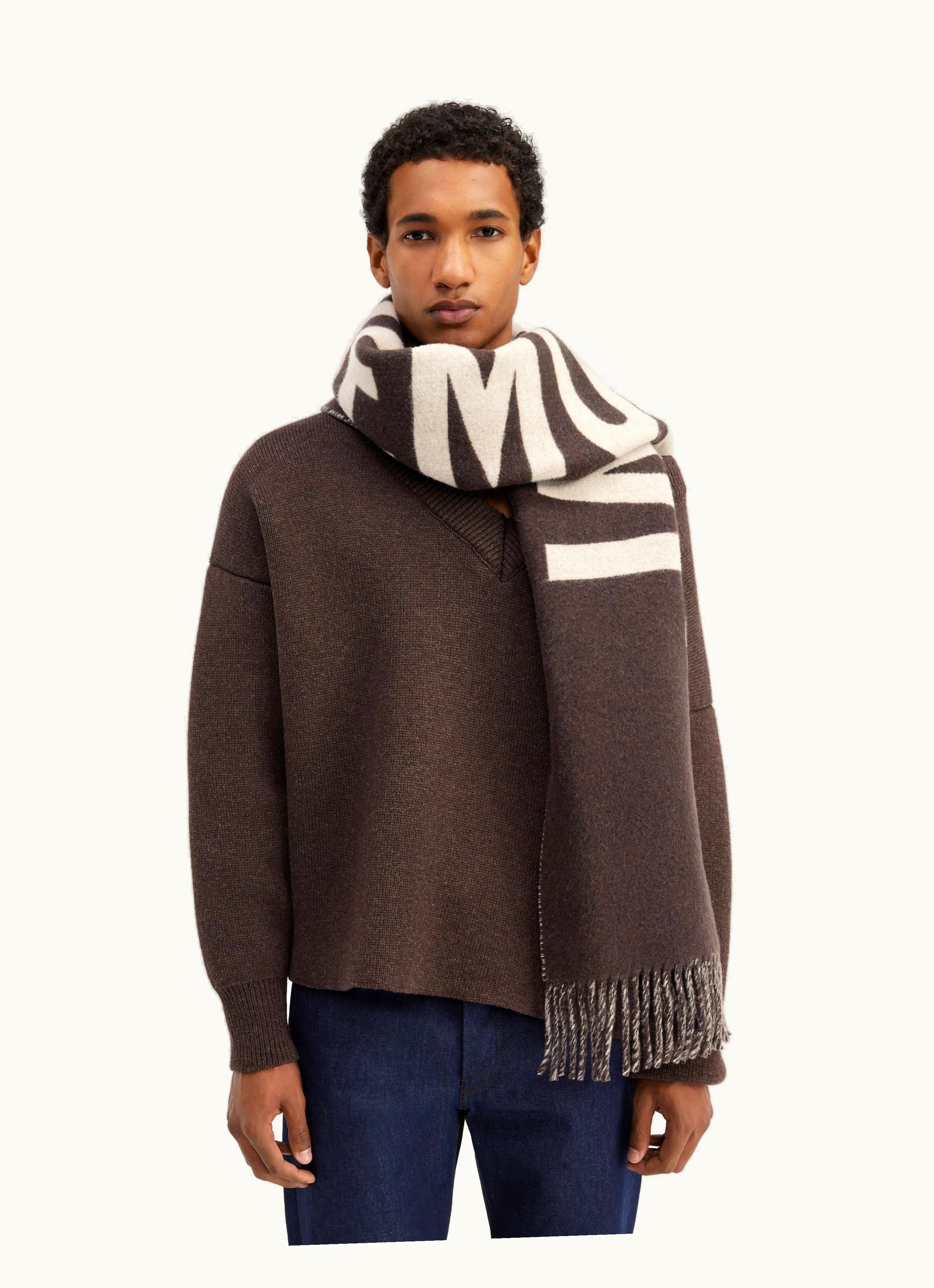 Jacquemus L'écharpe Jacquemus Multi Brown