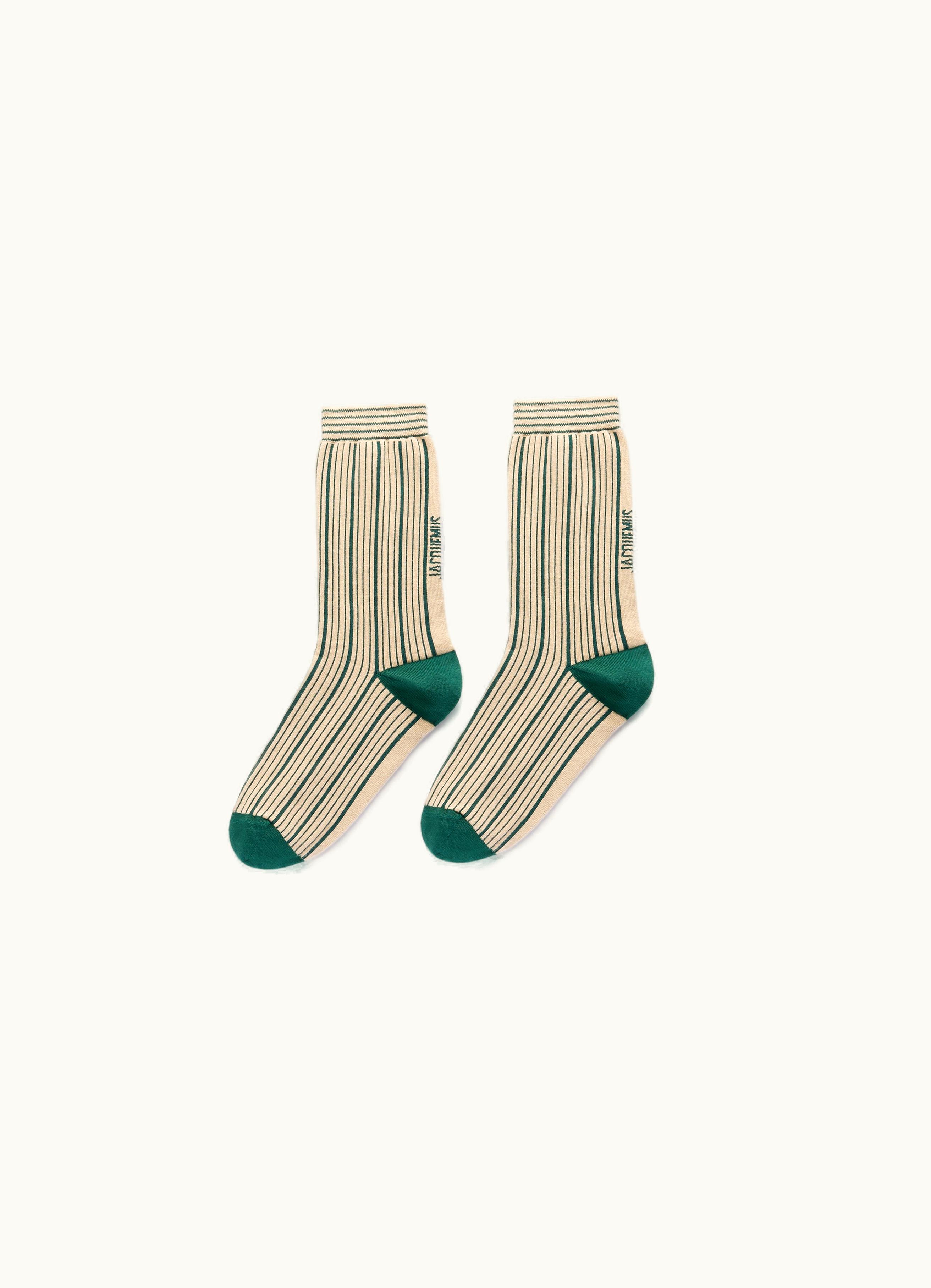 Jacquemus Jacquemus Les Chaussettes Pablo Jacquard Green / Beige