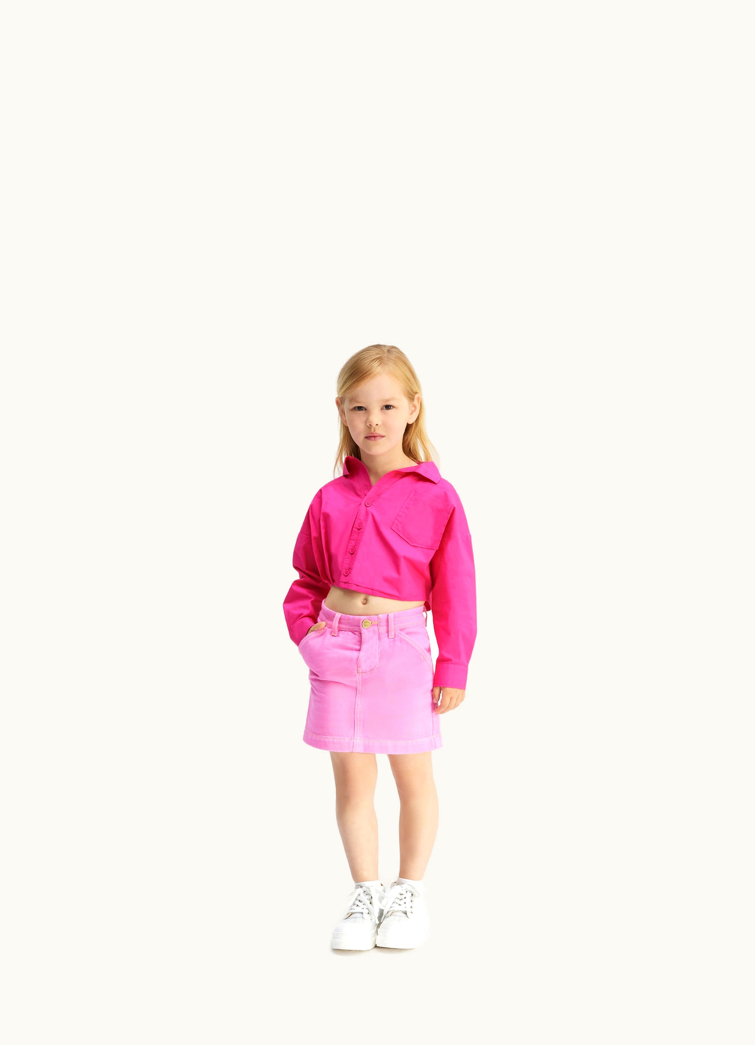 Jacquemus Jacquemus La Chemise Mejean Enfant Neon Pink