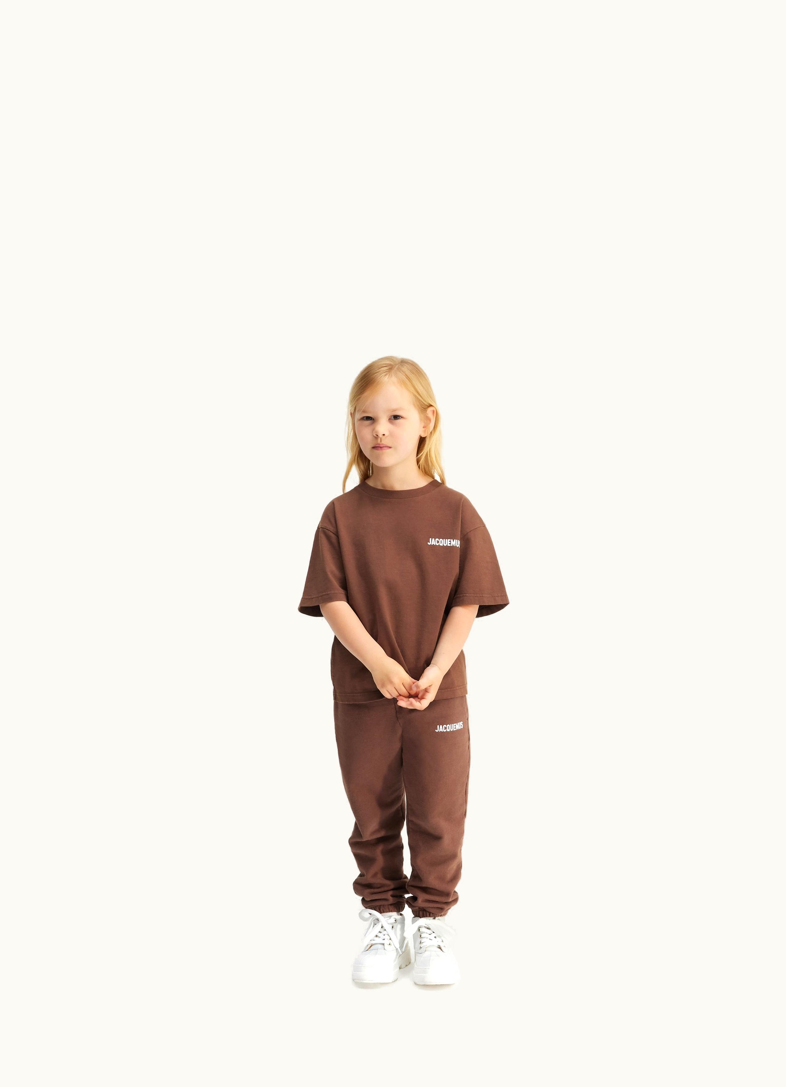 Jacquemus Le T-Shirt Jacquemus Enfant Dark Brown