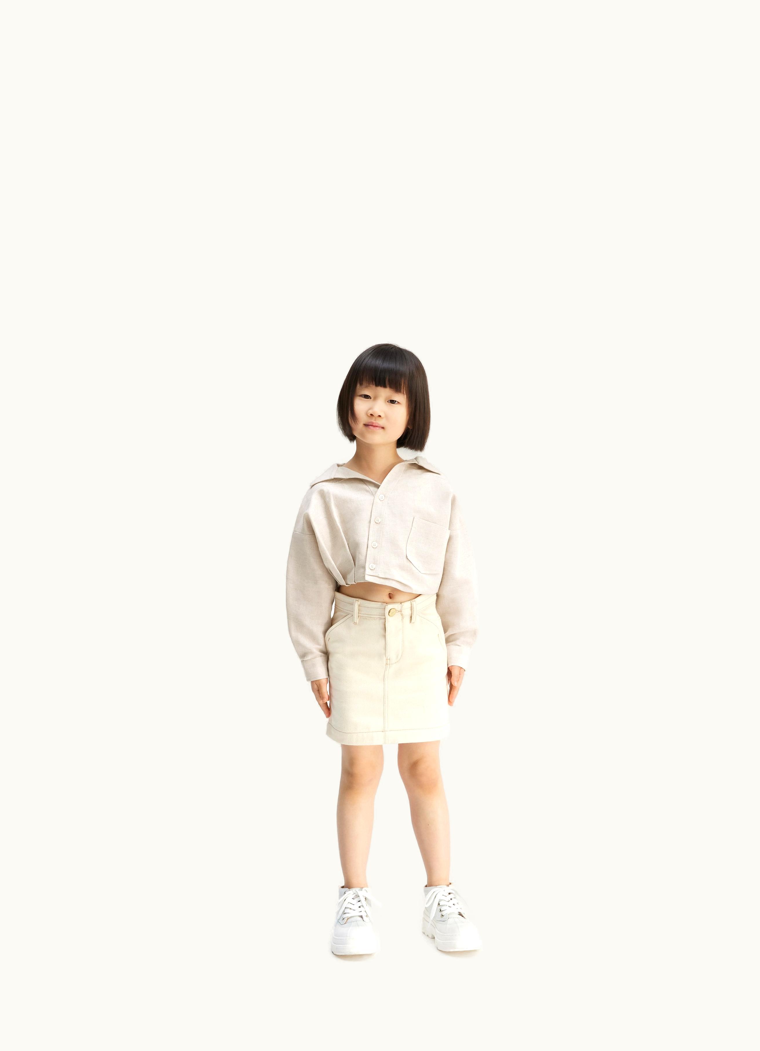 Jacquemus Jacquemus La Chemise Mejean Enfant Light Beige