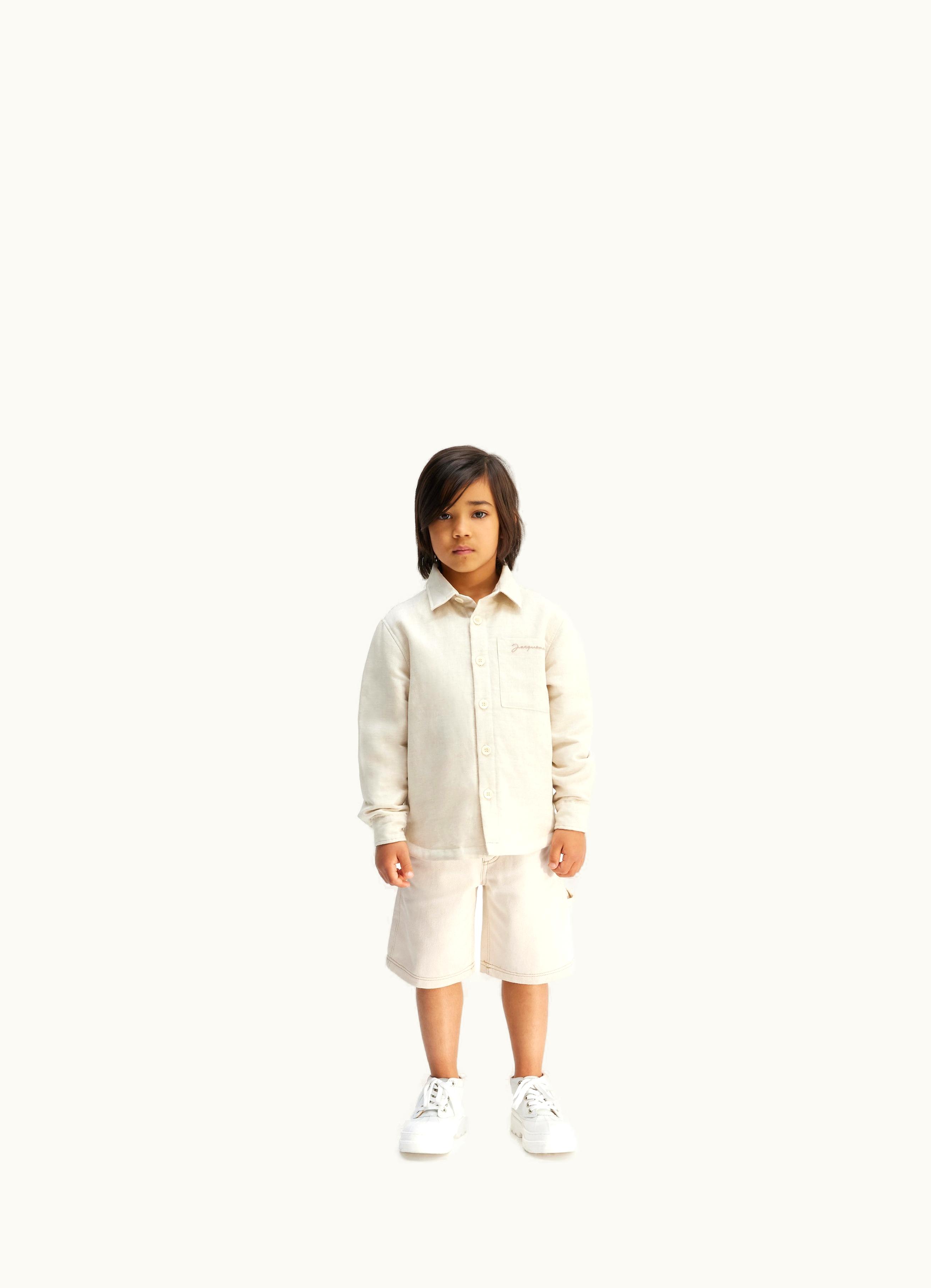 Jacquemus Jacquemus Le Short De Nimes Enfant Off-White