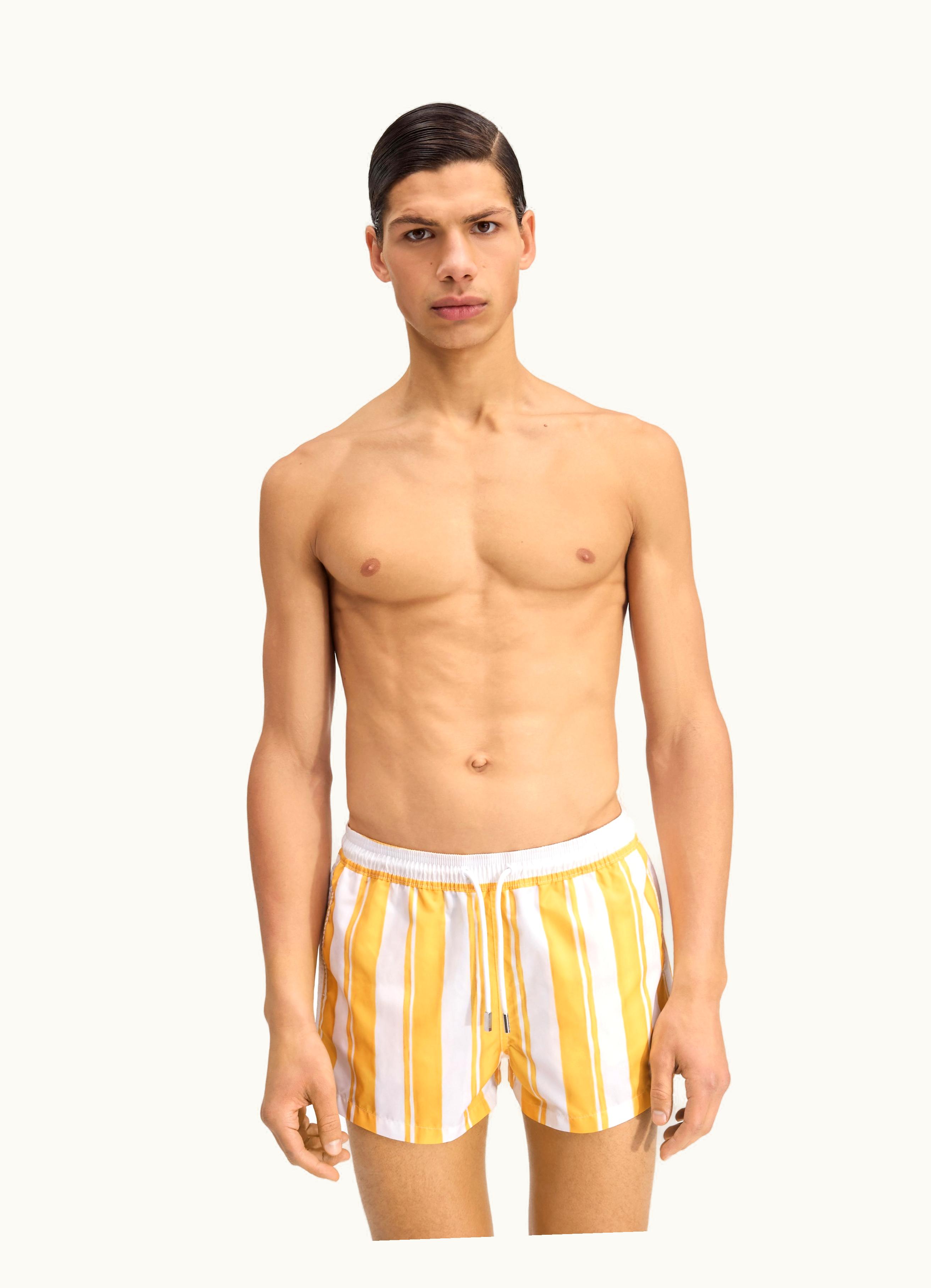 Jacquemus Jacquemus Le Maillot Puntini Print Rayure Yellow Ecru