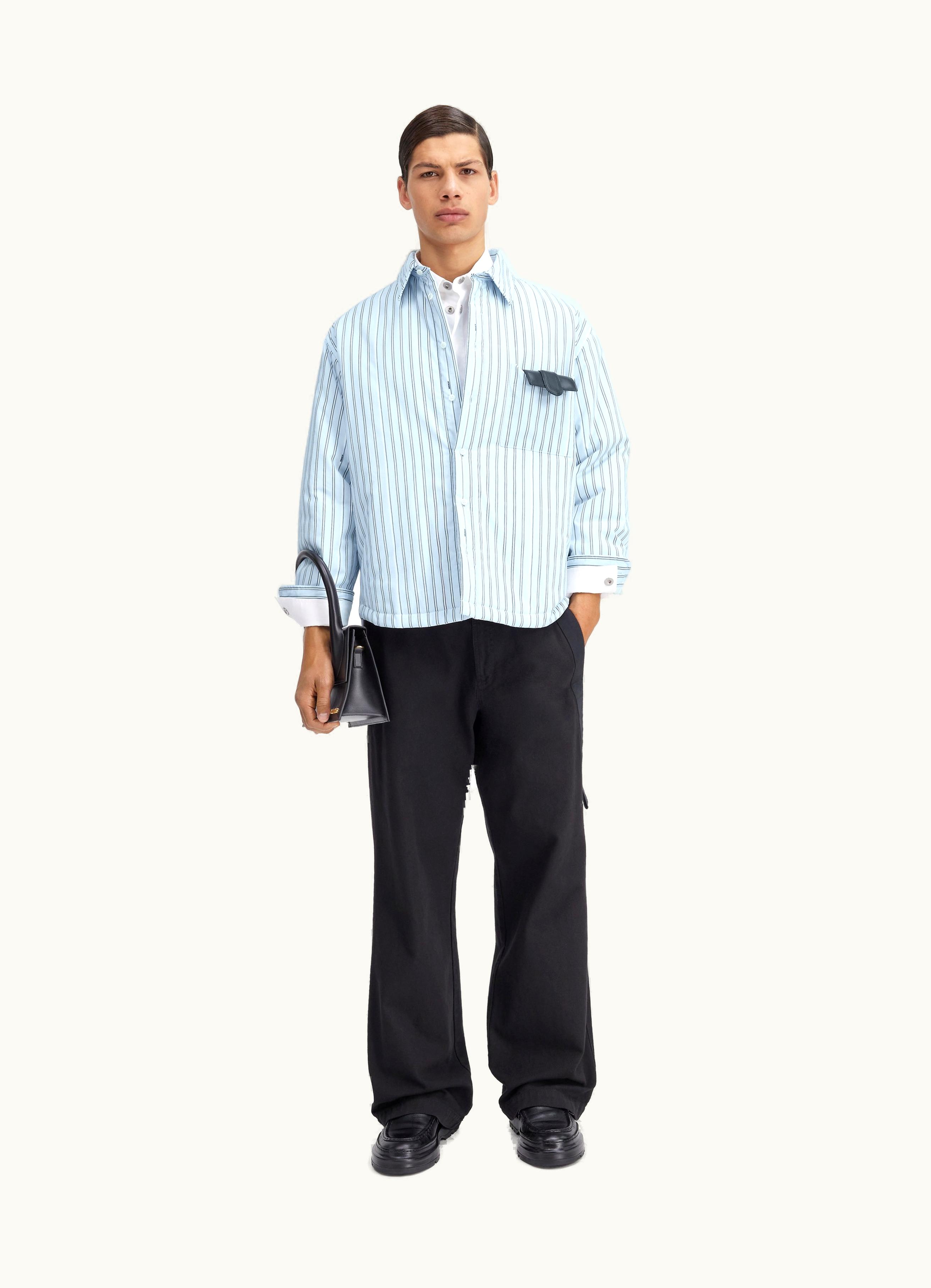 Jacquemus Jacquemus La Chemise Boulanger Pint Blue Stripe