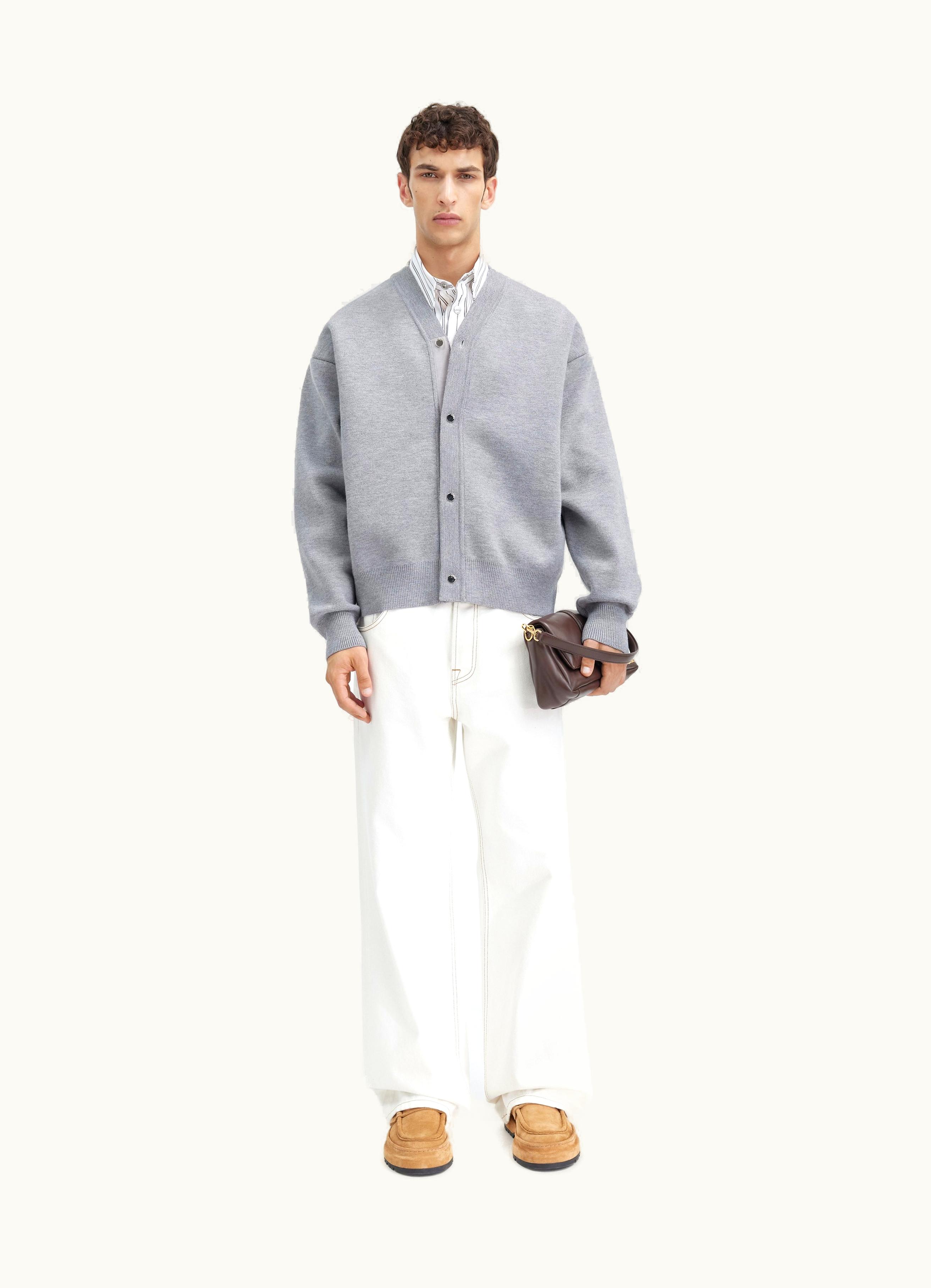 Jacquemus Jacquemus Le Cardigan Boutonné Grey