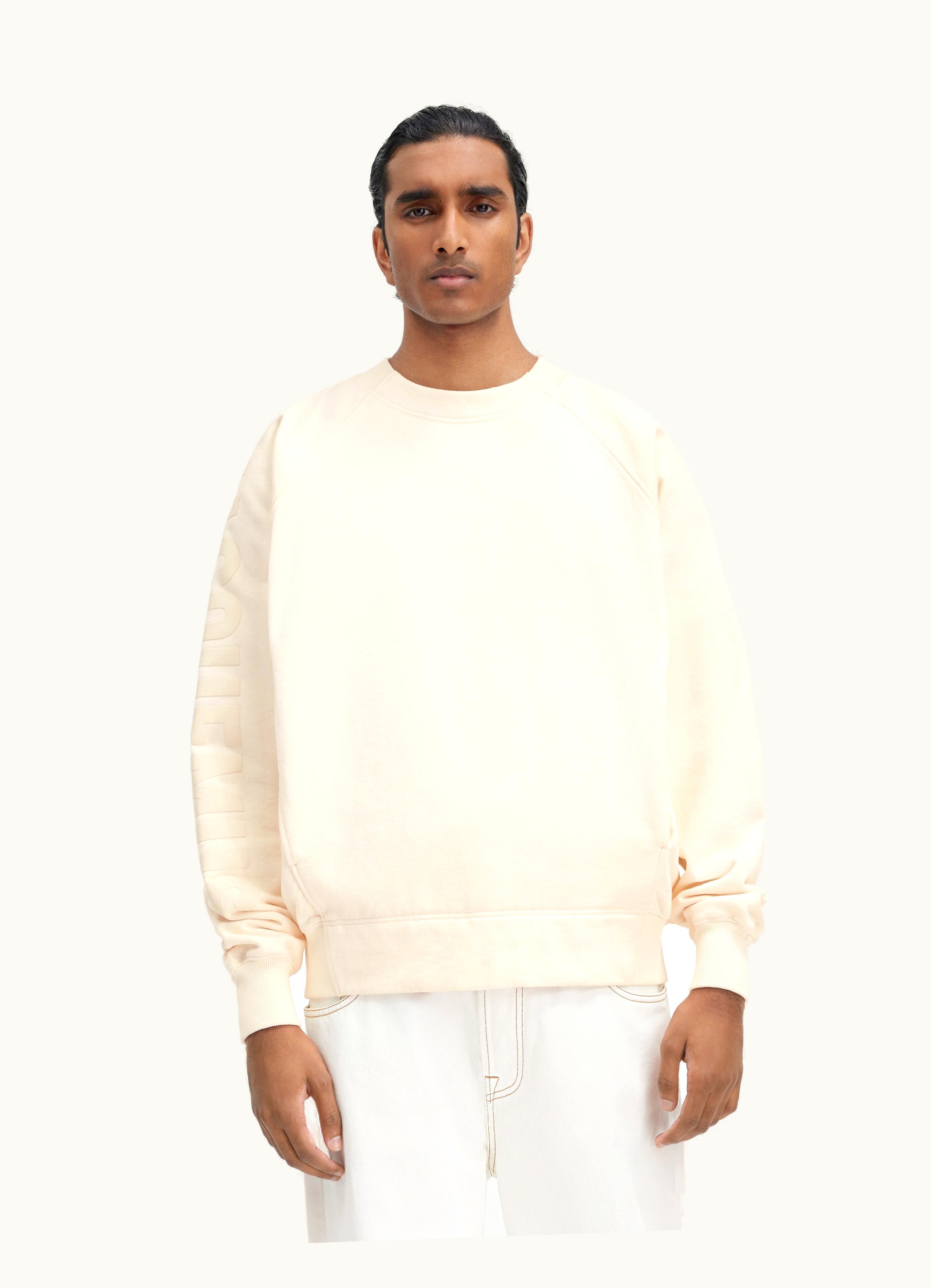Jacquemus Jacquemus Le Sweatshirt Typo Light Beige