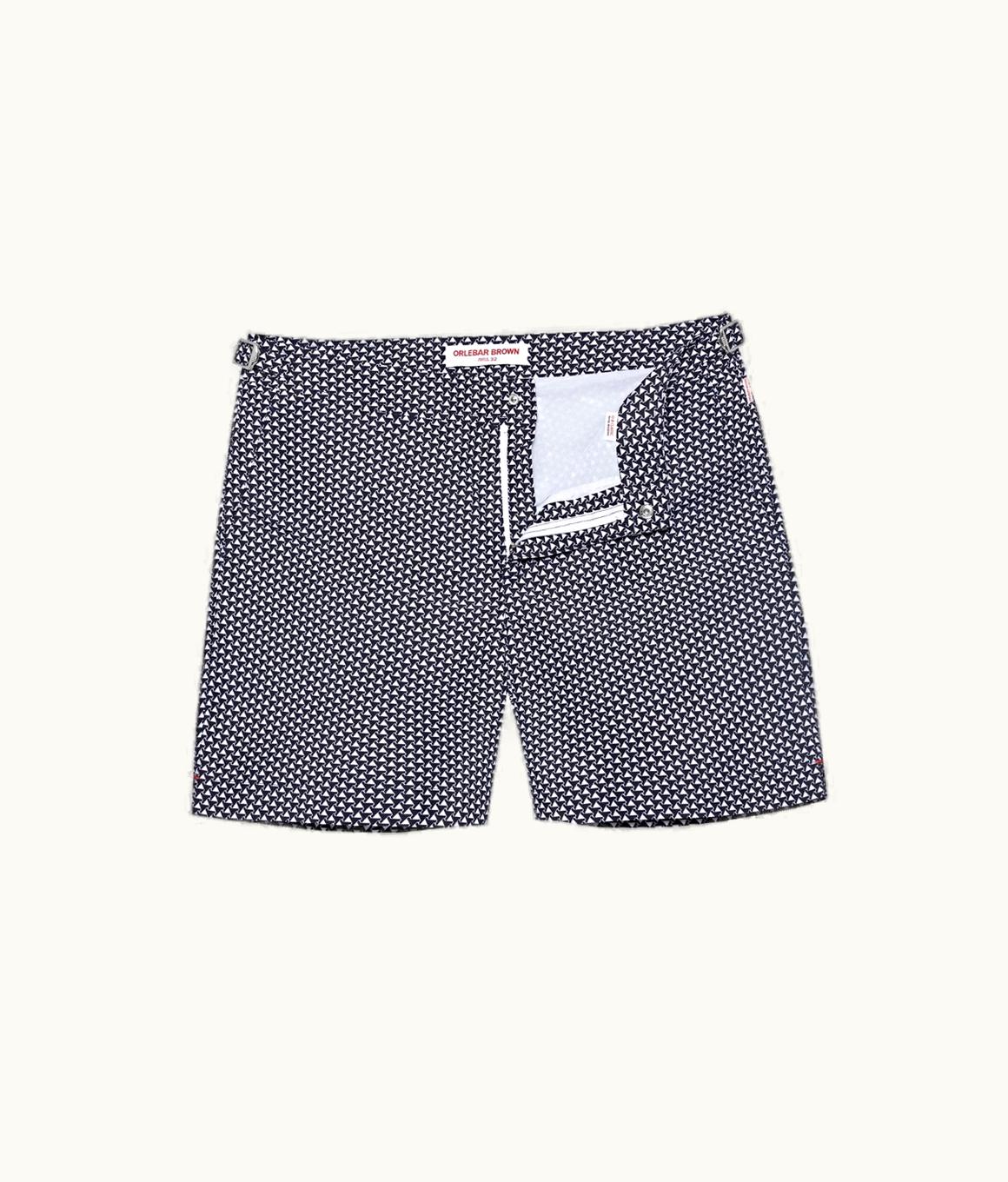 Orlebar Brown Orlebar Brown Night Iris Pax Print Mid-Length Swim Shorts
