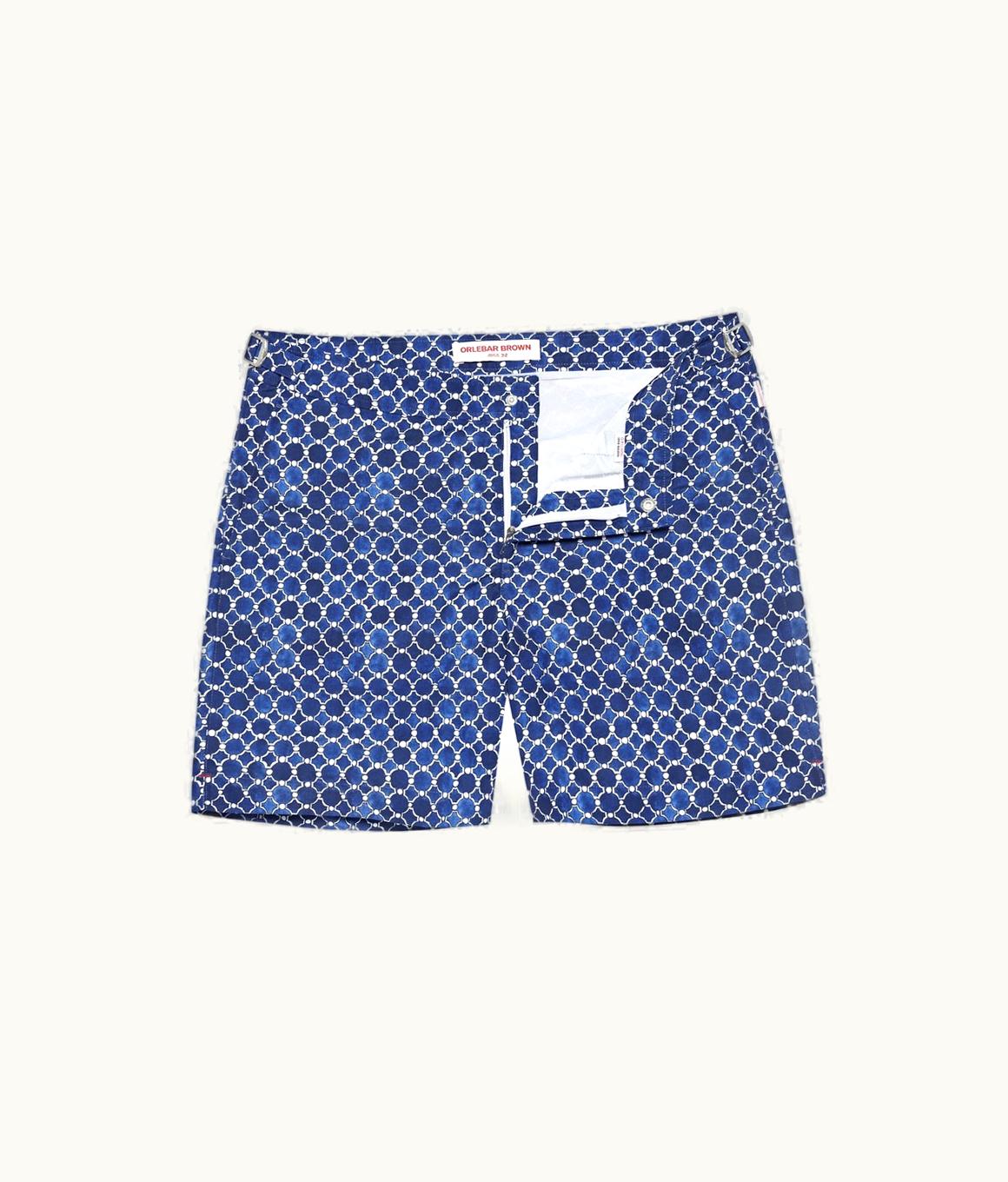 Orlebar Brown Orlebar Brown Tidal Geometric Tile Mid-Length Swim Shorts