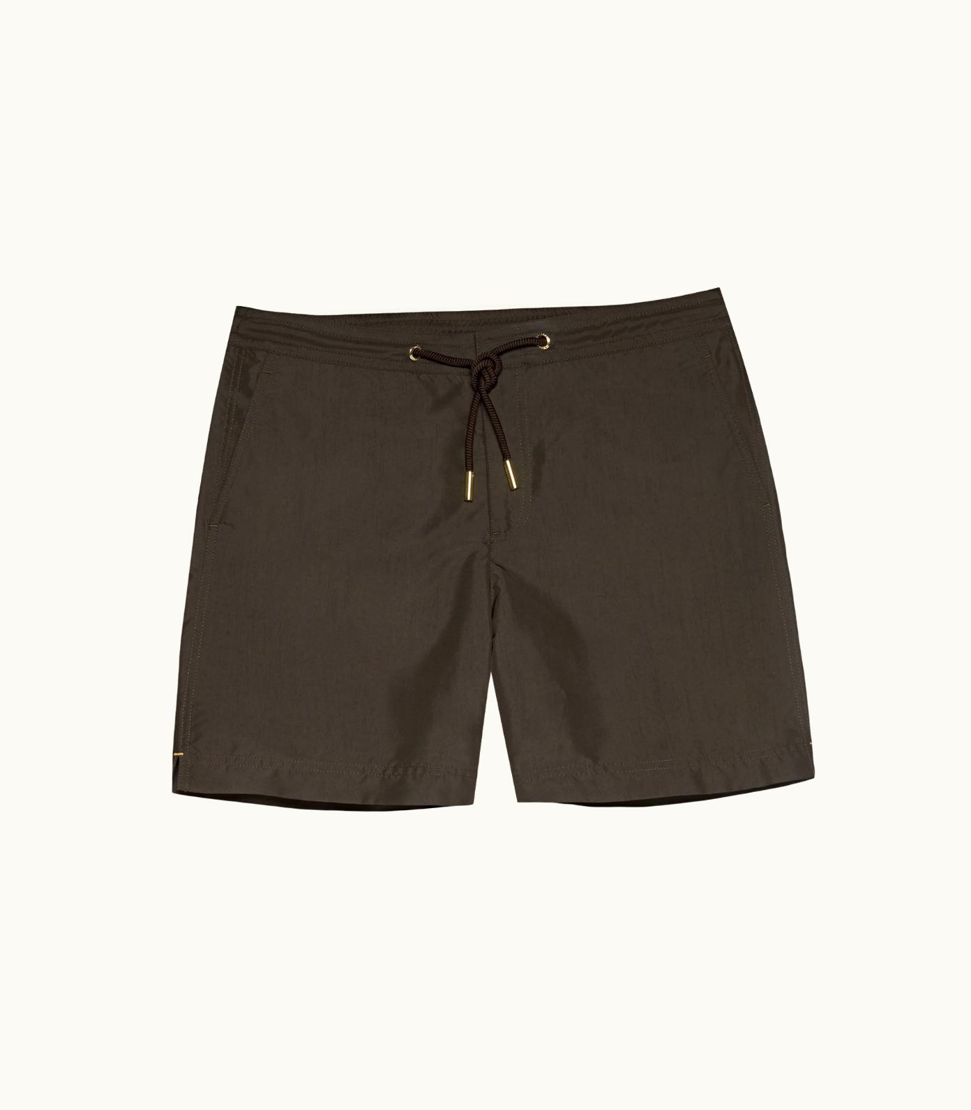 Orlebar Brown Orlebar Brown Smoked Tea Mid-Length Drawcord Swim Shorts