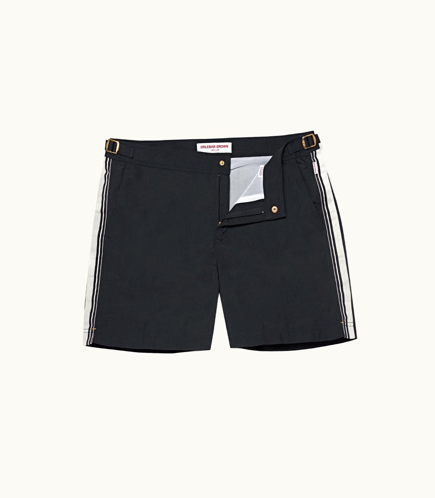 Orlebar Brown Orlebar Brown Night Iris Mid-Length Border Tape Swim Shorts