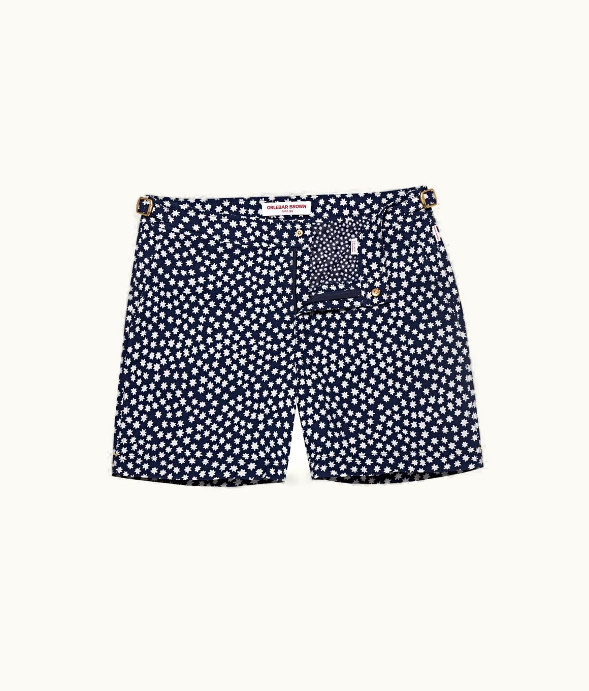 Orlebar Brown Orlebar Brown Night Iris Star Jacquard Mid-Length Swim Shorts