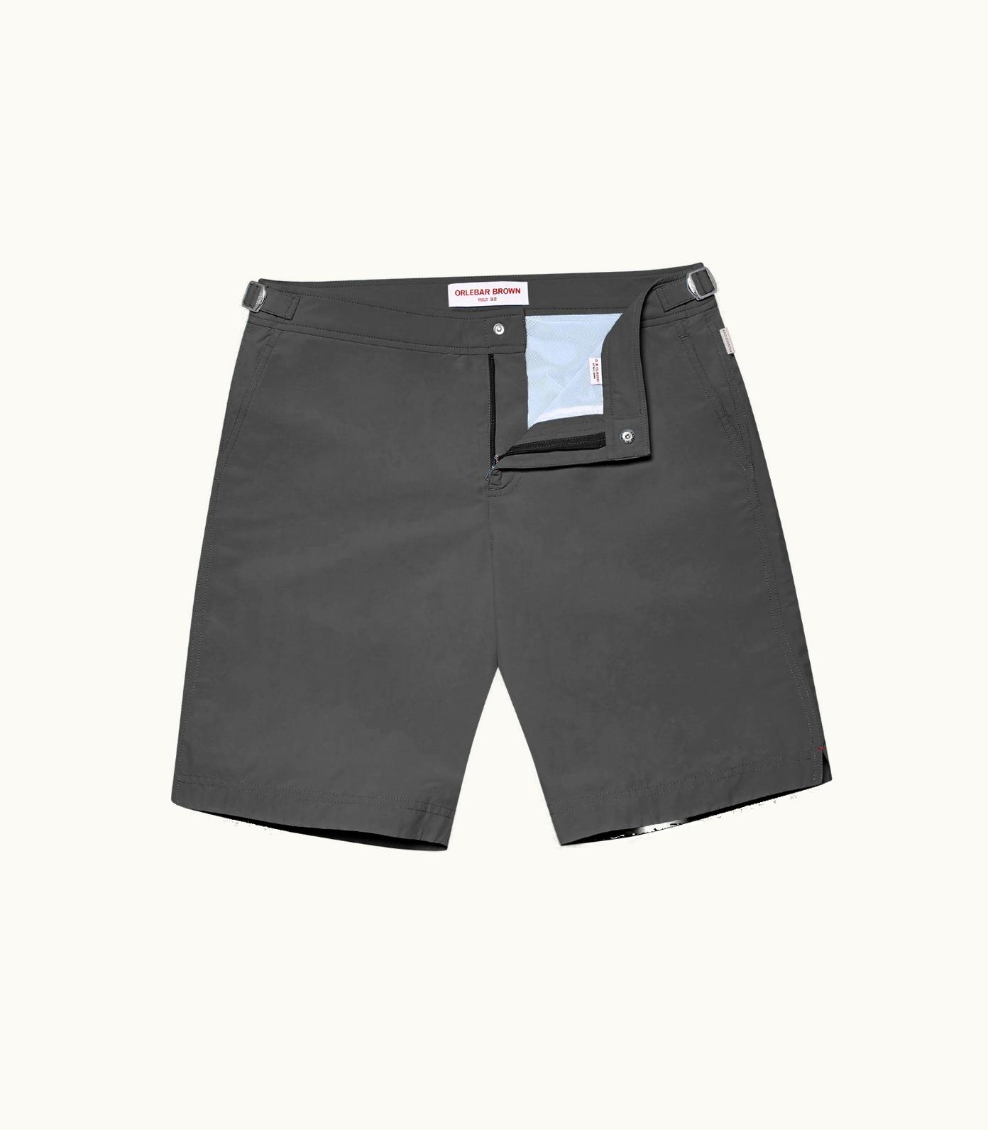 Orlebar Brown Orlebar Brown Dane II Longer-Length Swim Shorts In Storm Grey