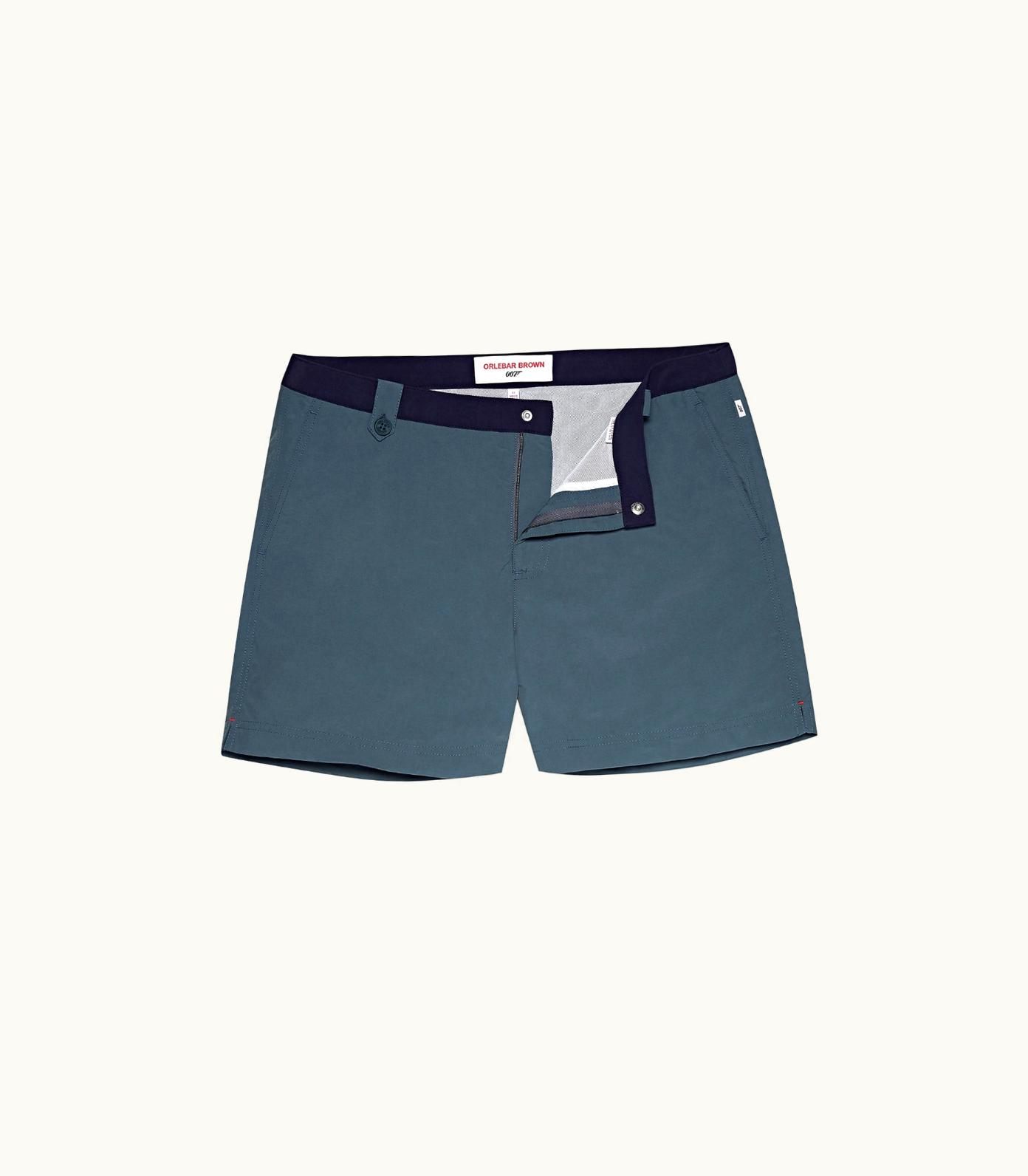 Orlebar Brown Thunderball Swimshort - 007 Navy / Cadet Blue Shorter Length Swim Short Orlebar Brown