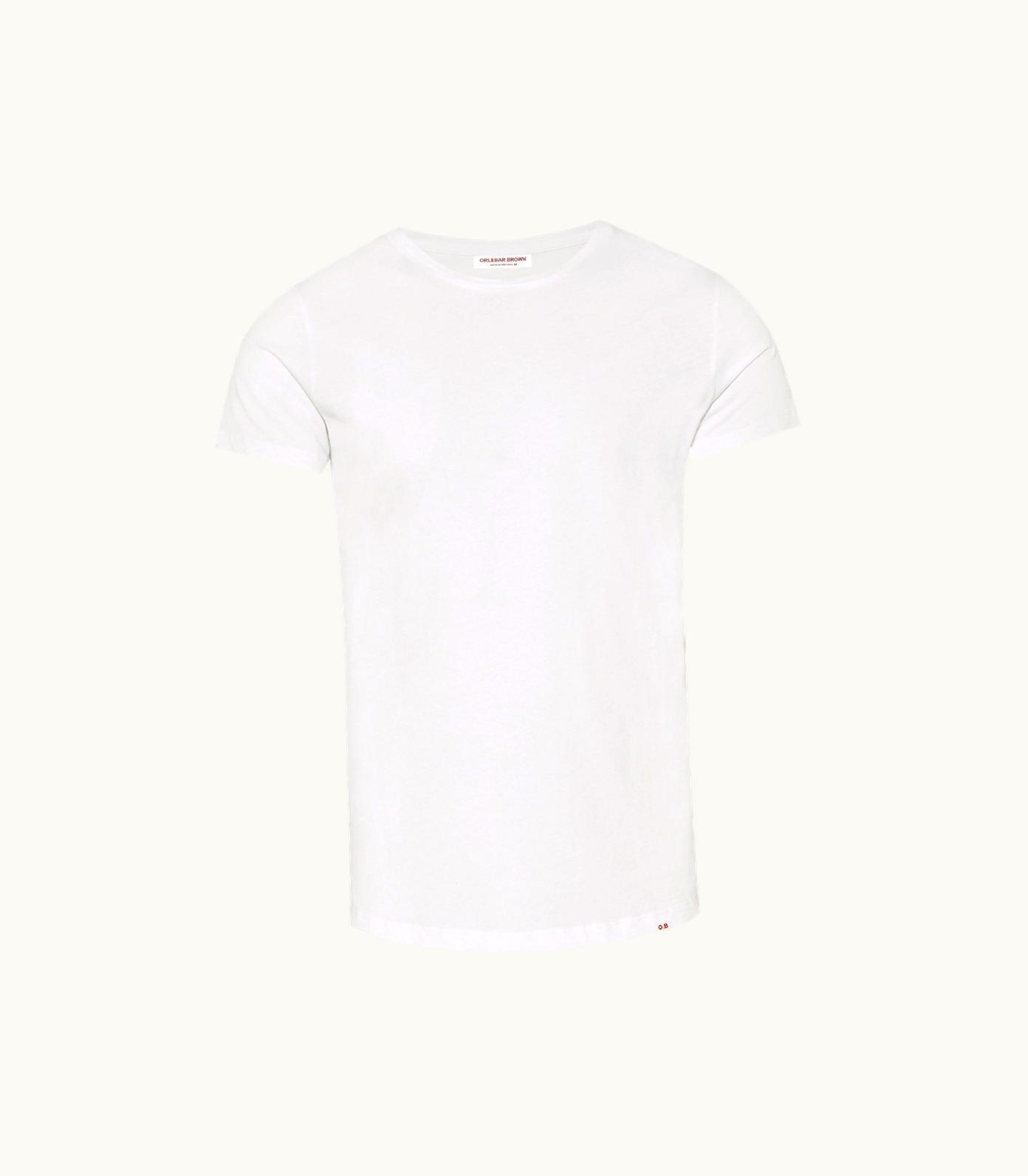 Orlebar Brown Ob-T - White Tailored Fit Crew Neck T-Shirt Orlebar Brown