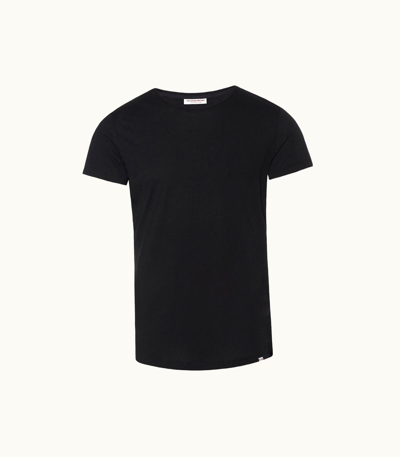 Orlebar Brown Ob-T - Black Tailored Fit Crew Neck T-Shirt Orlebar Brown