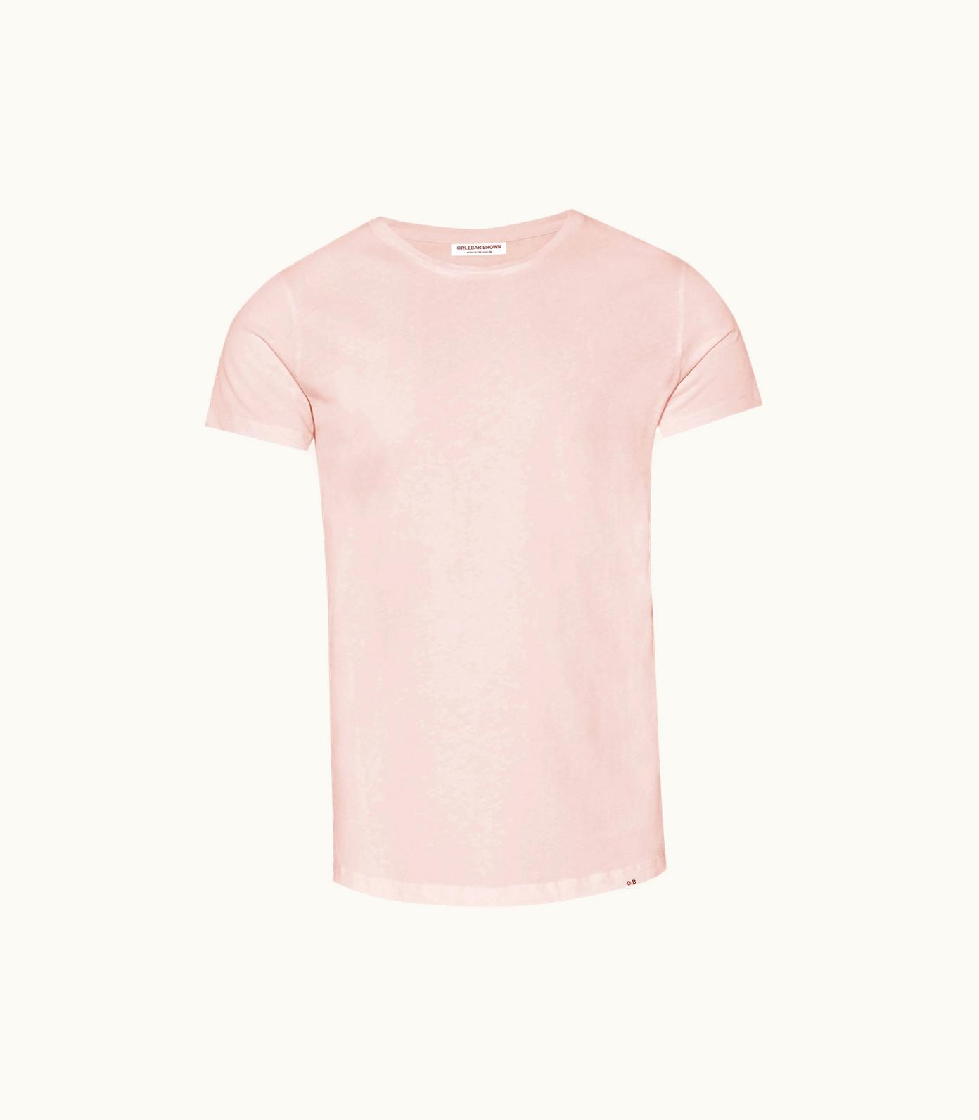 Orlebar Brown Orlebar Brown Ob-T Tailored Fit Crew Neck Cotton T-Shirt In Pink Sand