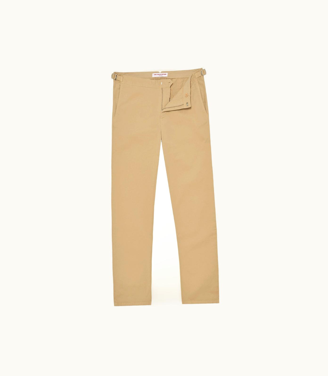 Orlebar Brown Mens Beige Tailored Fit Chinos Luxury Menswear Orlebar Brown