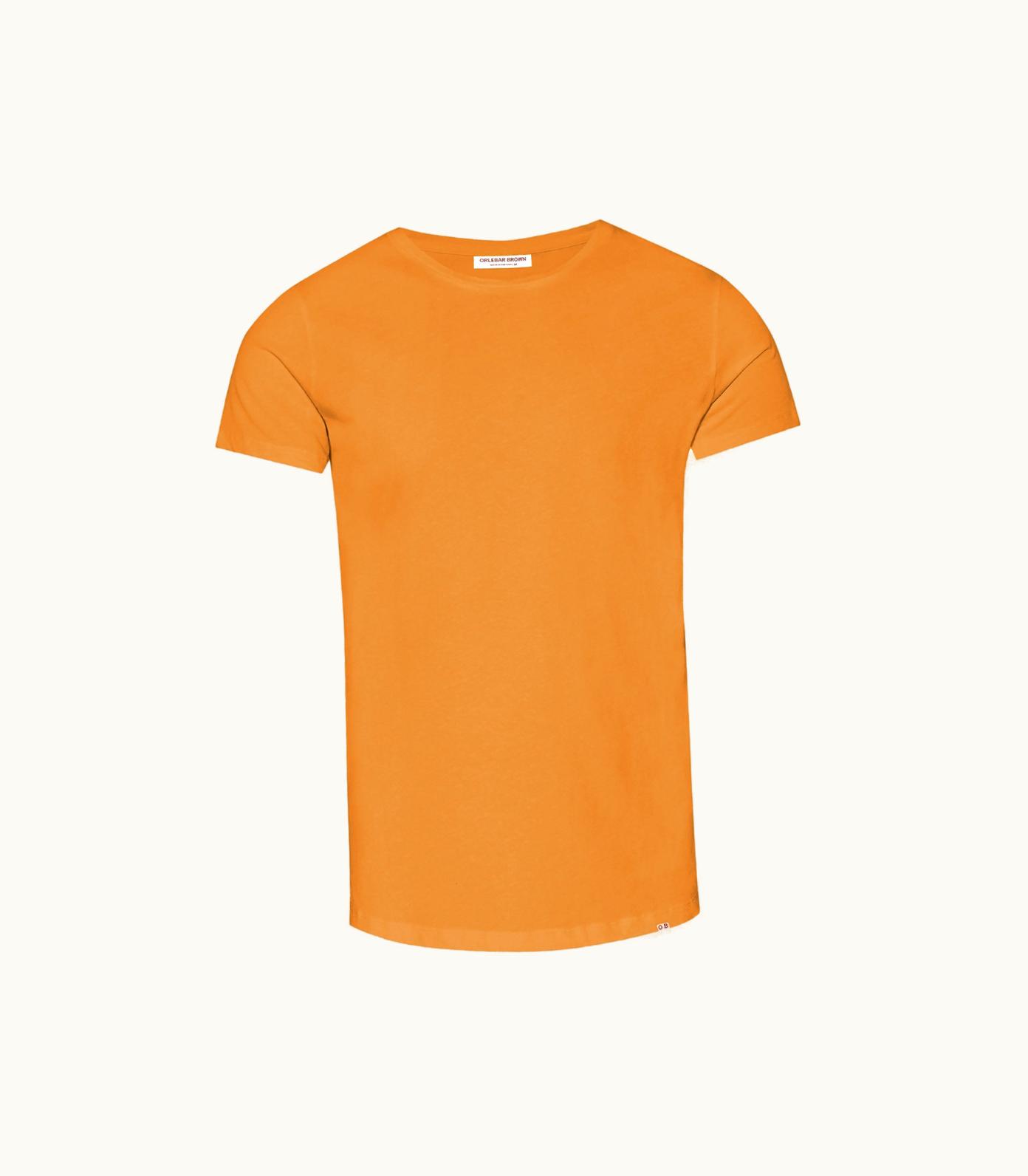 Orlebar Brown Orlebar Brown Ob-T Tailored Fit Crew Neck Cotton T-Shirt In Ember