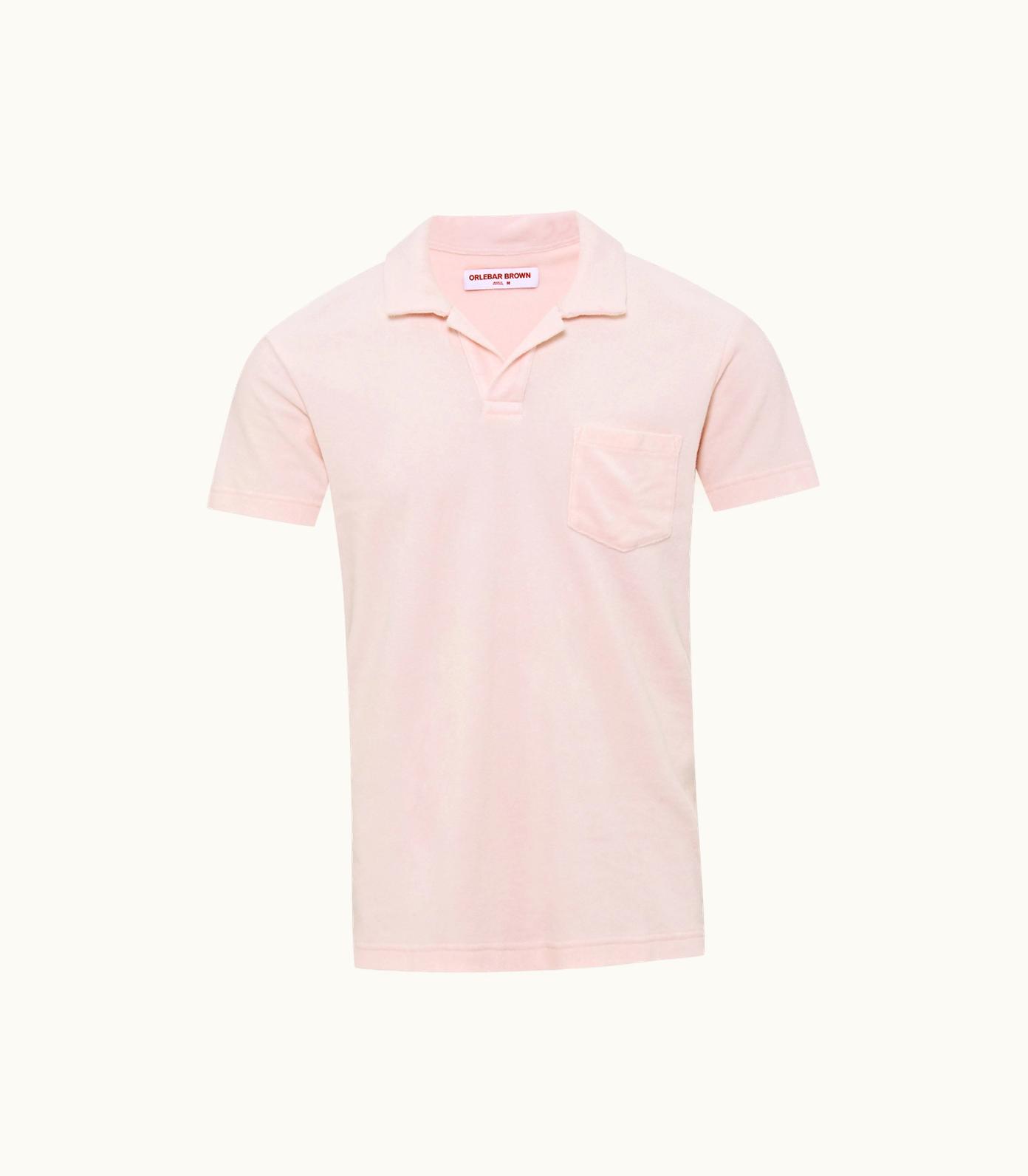 Orlebar Brown Orlebar Brown Rose Tailored Fit Organic Cotton Towelling Resort Polo Shirt
