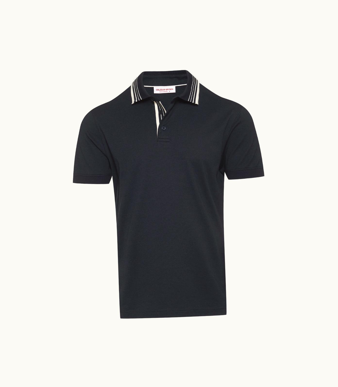 Orlebar Brown Orlebar Brown Night Iris Classic Fit Border Stripe Polo Shirt