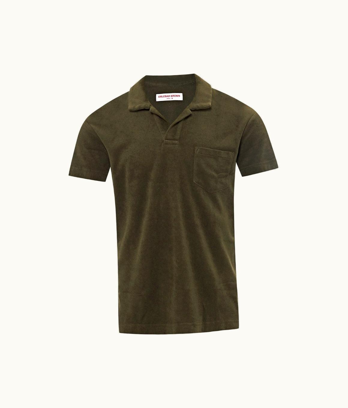 Orlebar Brown Orlebar Brown Palm Tailored Fit Organic Cotton Towelling Resort Polo Shirt