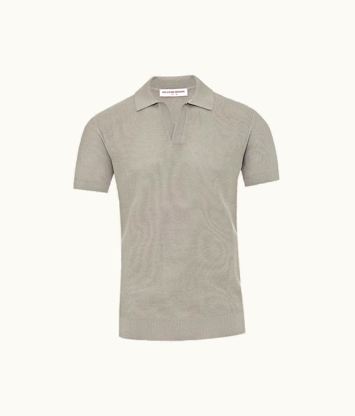 Orlebar Brown Orlebar Brown Cinder Tailored Fit Pique Stitch Mercerised Cotton Polo Shirt