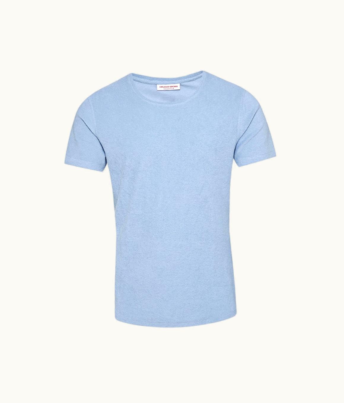 Orlebar Brown Orlebar Brown Blue Ash Crew Neck Organic Cotton Towelling T-Shirt