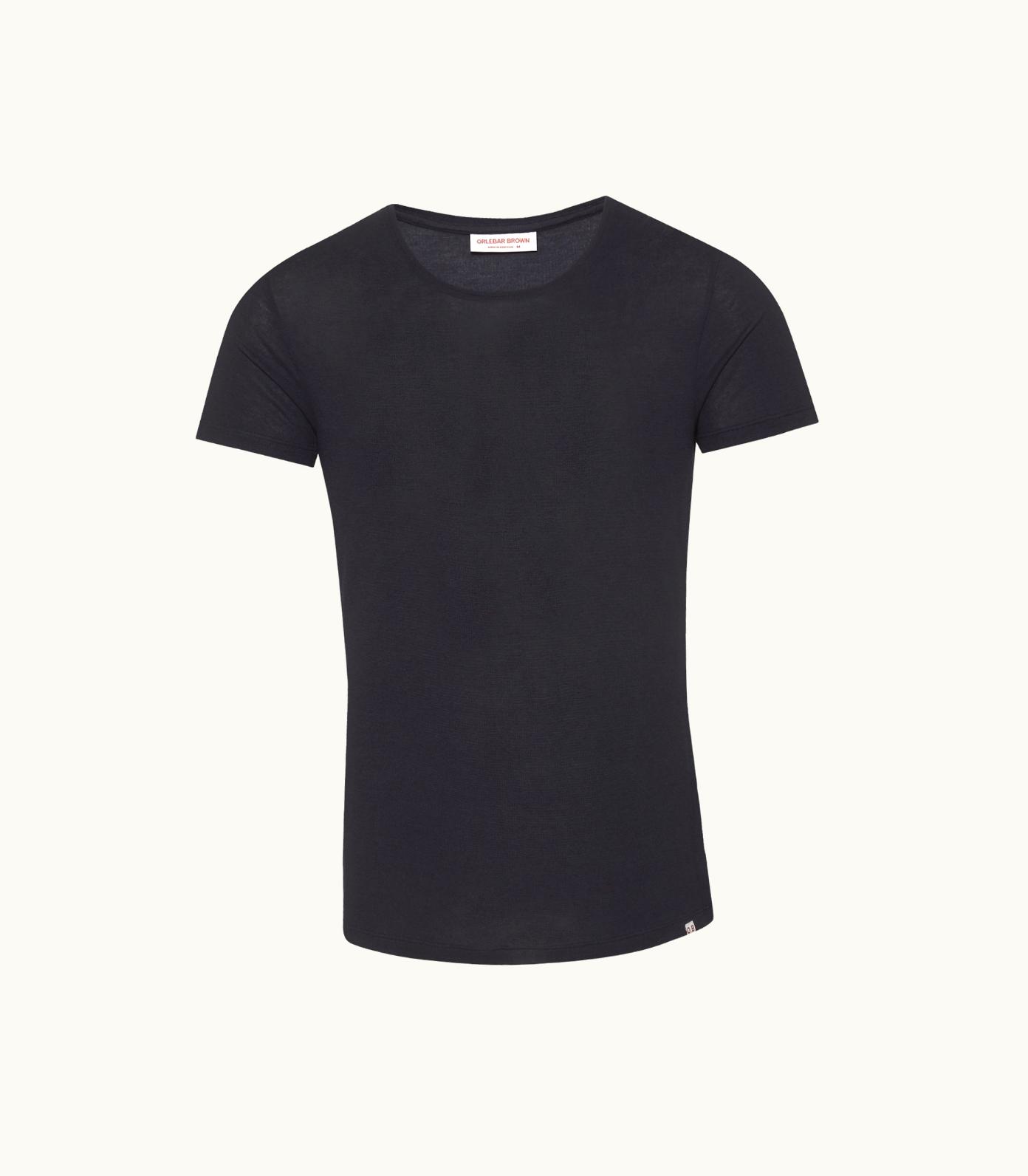 Orlebar Brown Orlebar Brown Night Iris Crew Neck Modal-Cashmere T-Shirt