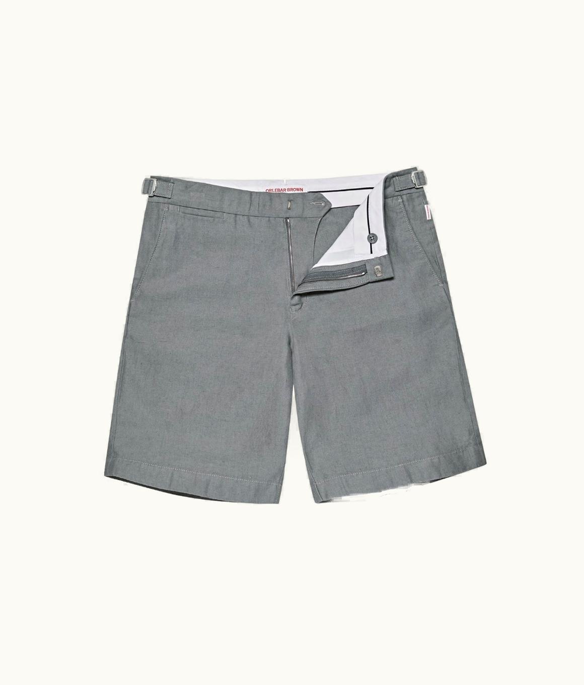 Orlebar Brown Orlebar Brown Granite Tailored Fit Washed Linen Shorts