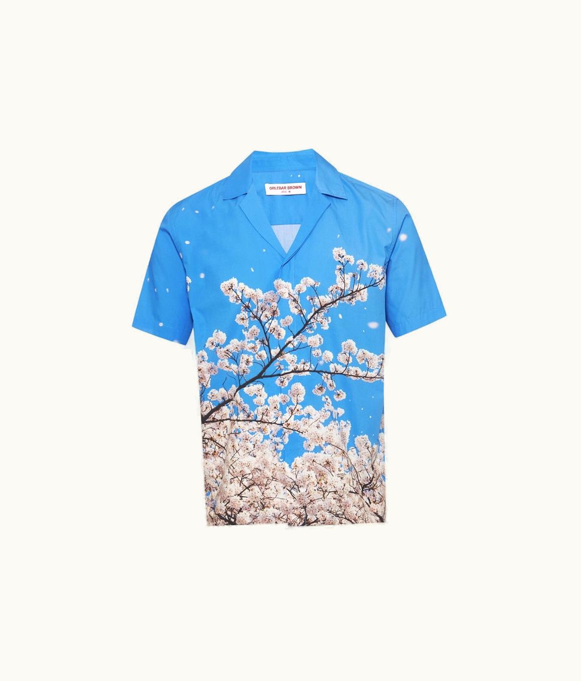 Orlebar Brown Orlebar Brown Blossom Photographic Print Relaxed Fit Capri Collar Shirt