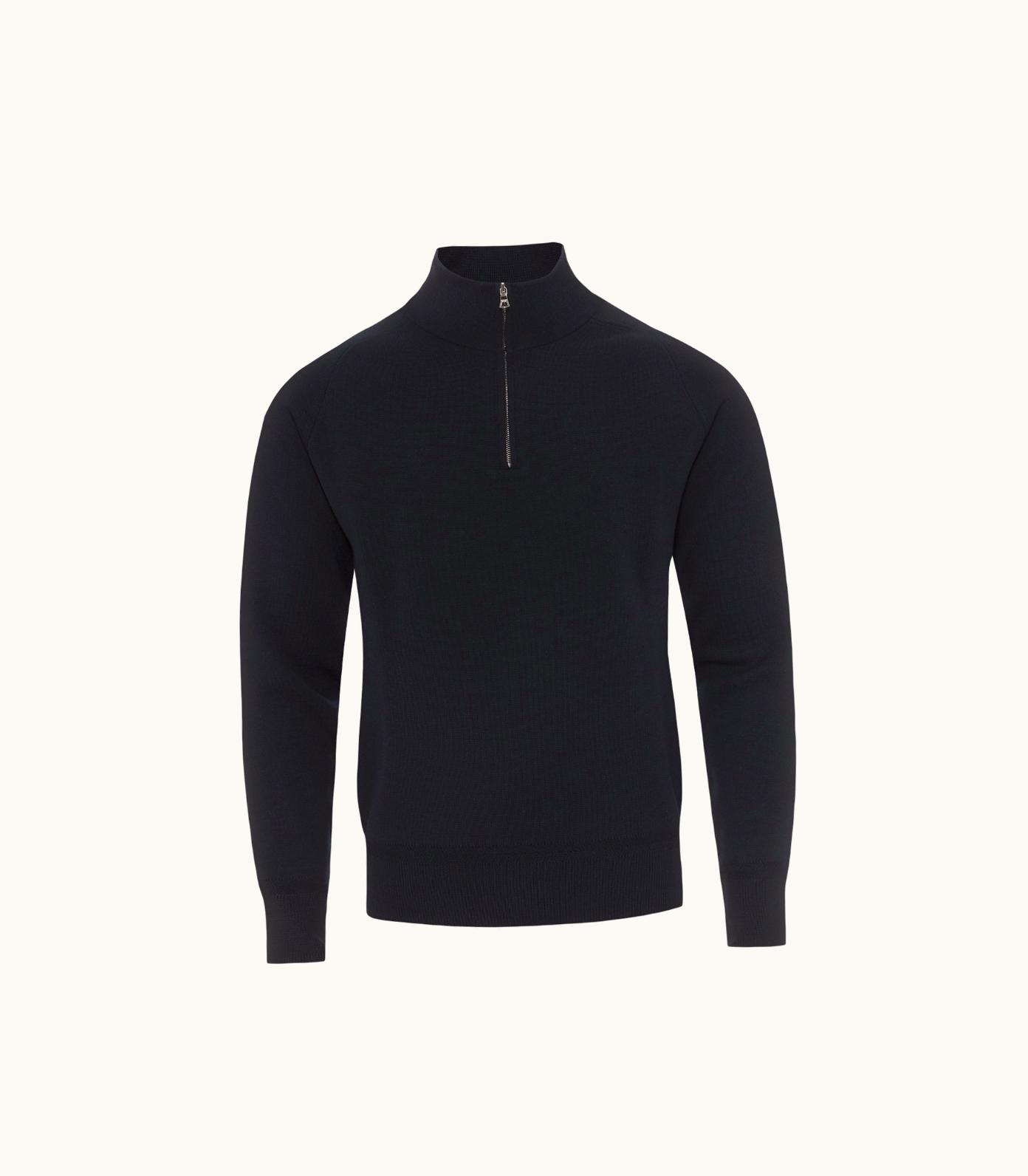 Orlebar Brown Orlebar Brown Night Iris Classic Fit Double Knit Merino Jumper