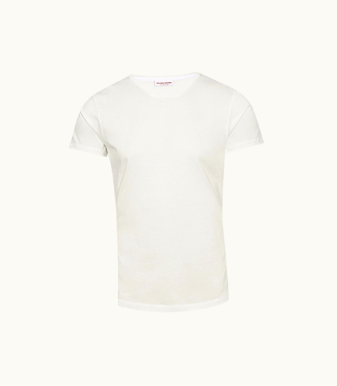Orlebar Brown Ob-T - White Tailored Fit Crew Neck Cotton T-Shirt Orlebar Brown