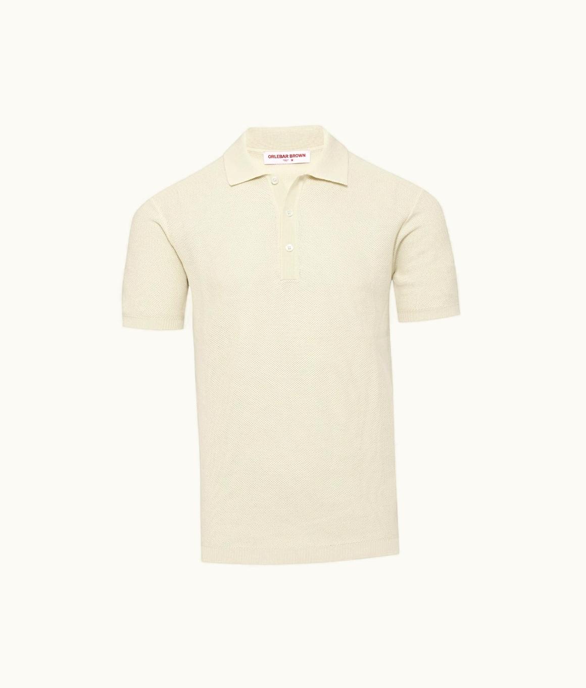 Orlebar Brown Orlebar Brown Sea Mist Classic Fit Mercerised Cotton Polo Shirt