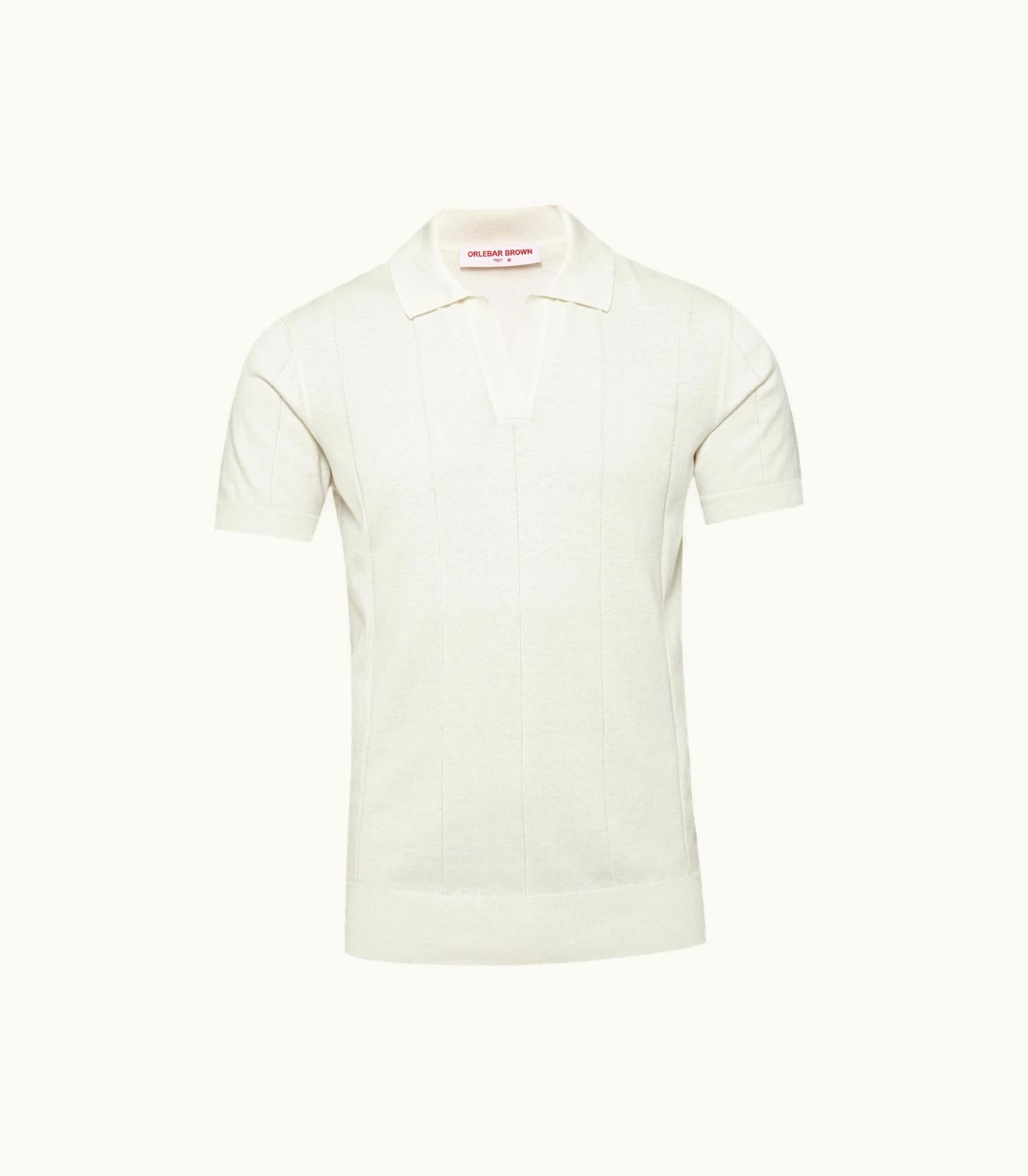 Orlebar Brown Orlebar Brown White Sand Tailored Fit Silk-Cotton Polo Shirt