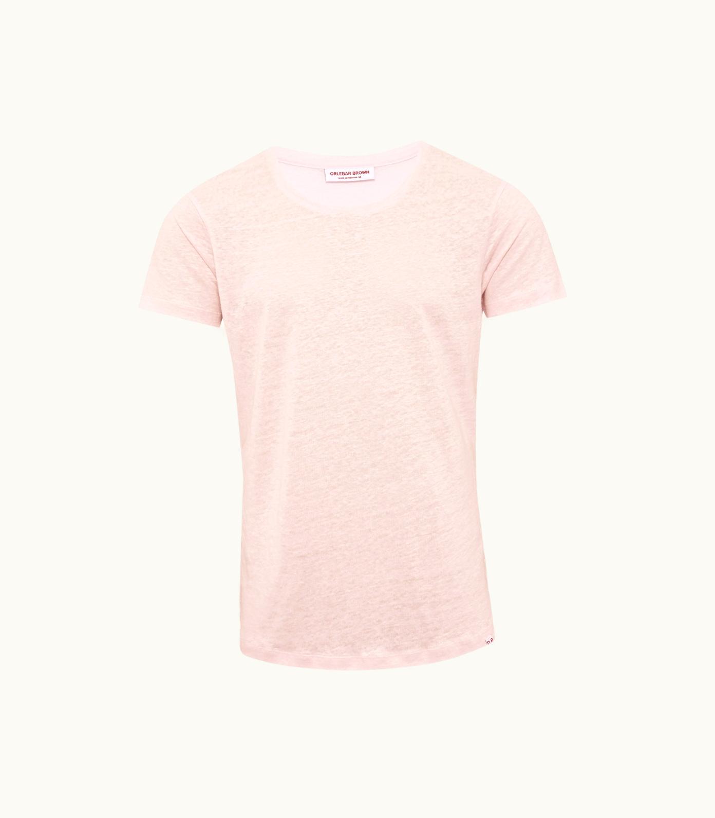 Orlebar Brown Orlebar Brown Rose Tailored Fit Crewneck Linen T-Shirt