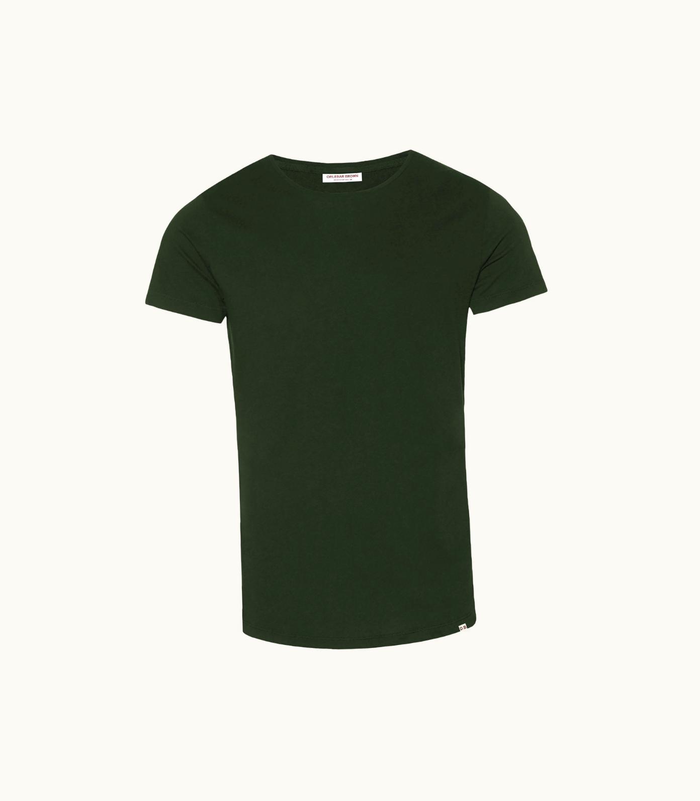 Orlebar Brown Orlebar Brown Ob-T Tailored Fit Crew Neck Cotton T-Shirt In Amazonian Green