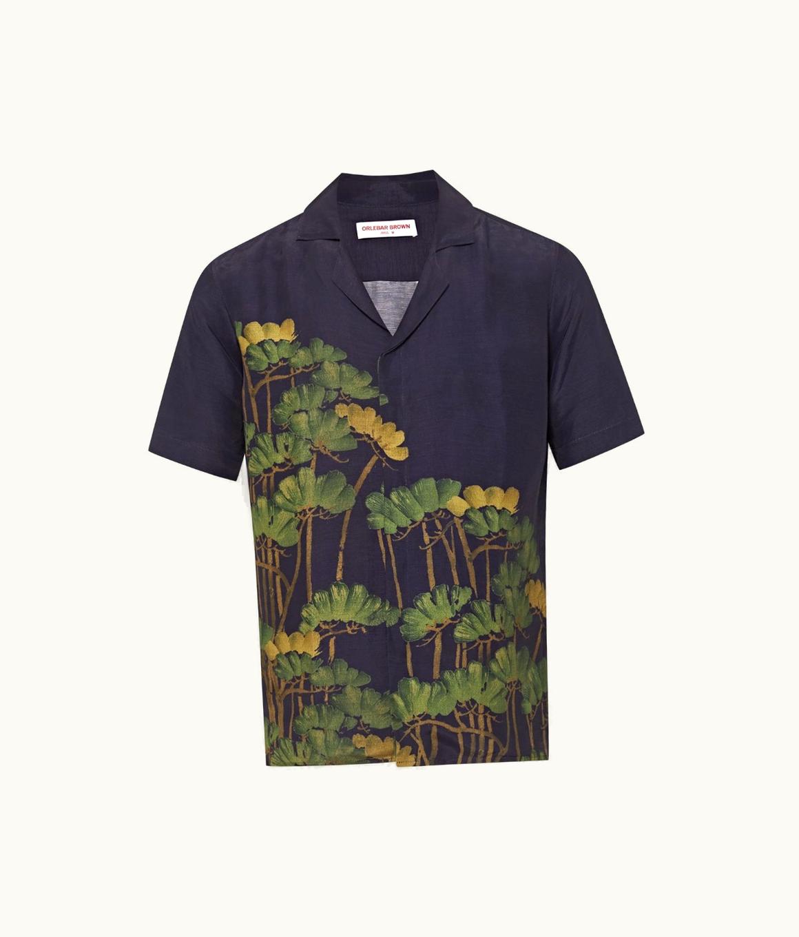 Orlebar Brown Orlebar Brown Night Iris Fantasy Floral Capri Collar Shirt