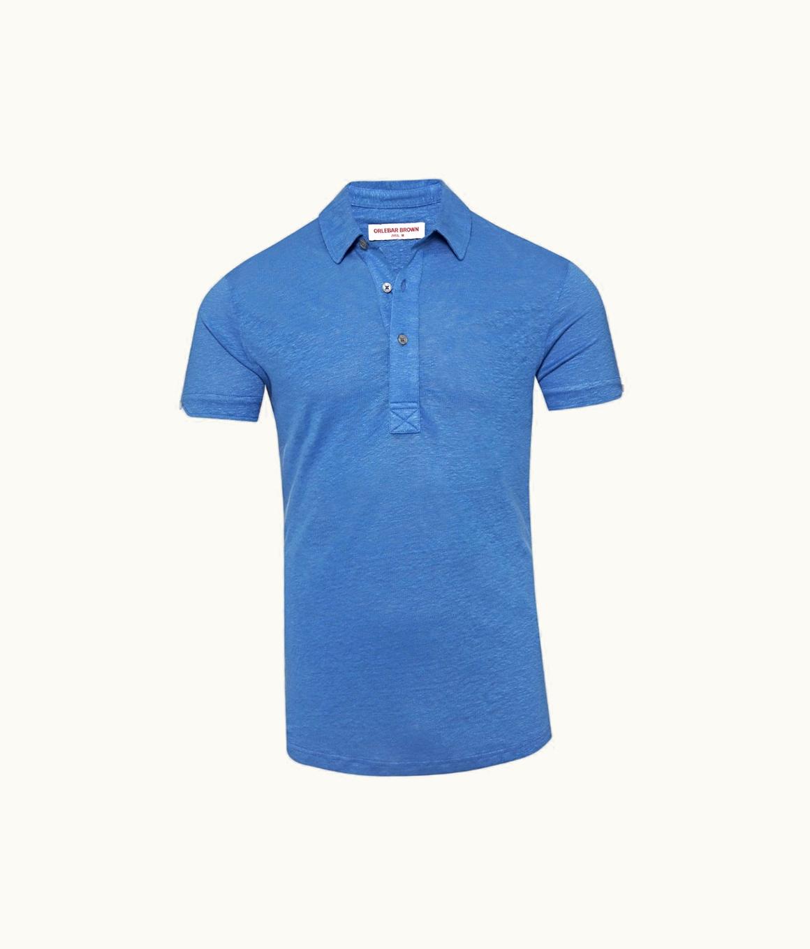 Orlebar Brown Orlebar Brown Tidal Tailored Fit Short-Sleeve Linen Polo Shirt