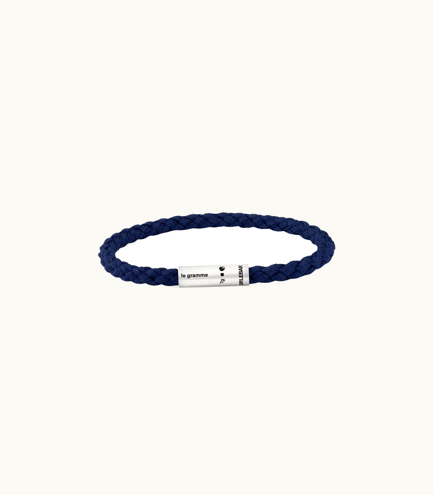 Orlebar Brown Orlebar Brown Navy Nato Le Gramme Cable Bracelet