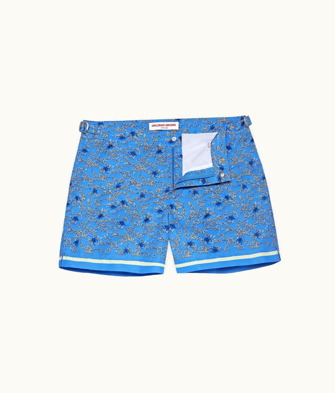 Orlebar Brown Orlebar Brown Springfield Blue Wonder Full Print Shorter-Length Swim Shorts Dark Blue