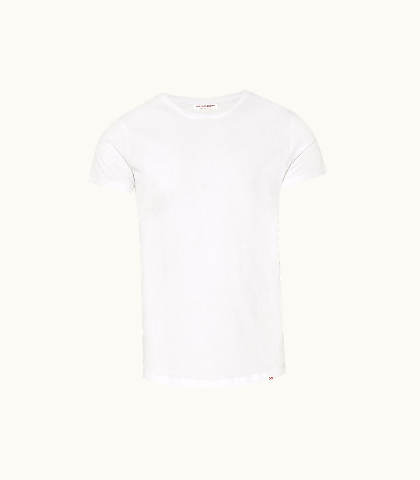 Orlebar Brown Ob-T - White Tailored Fit Crew Neck T-Shirt Orlebar Brown White