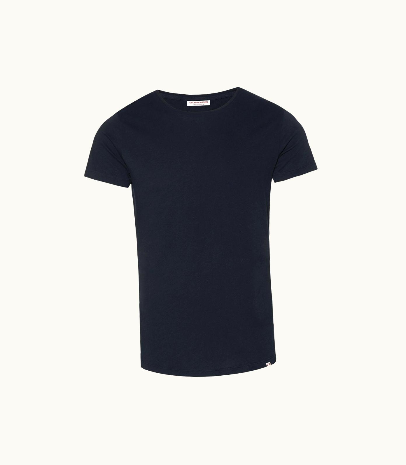 Orlebar Brown Ob-T - Navy Tailored Fit Crew Neck T-Shirt Orlebar Brown Navy
