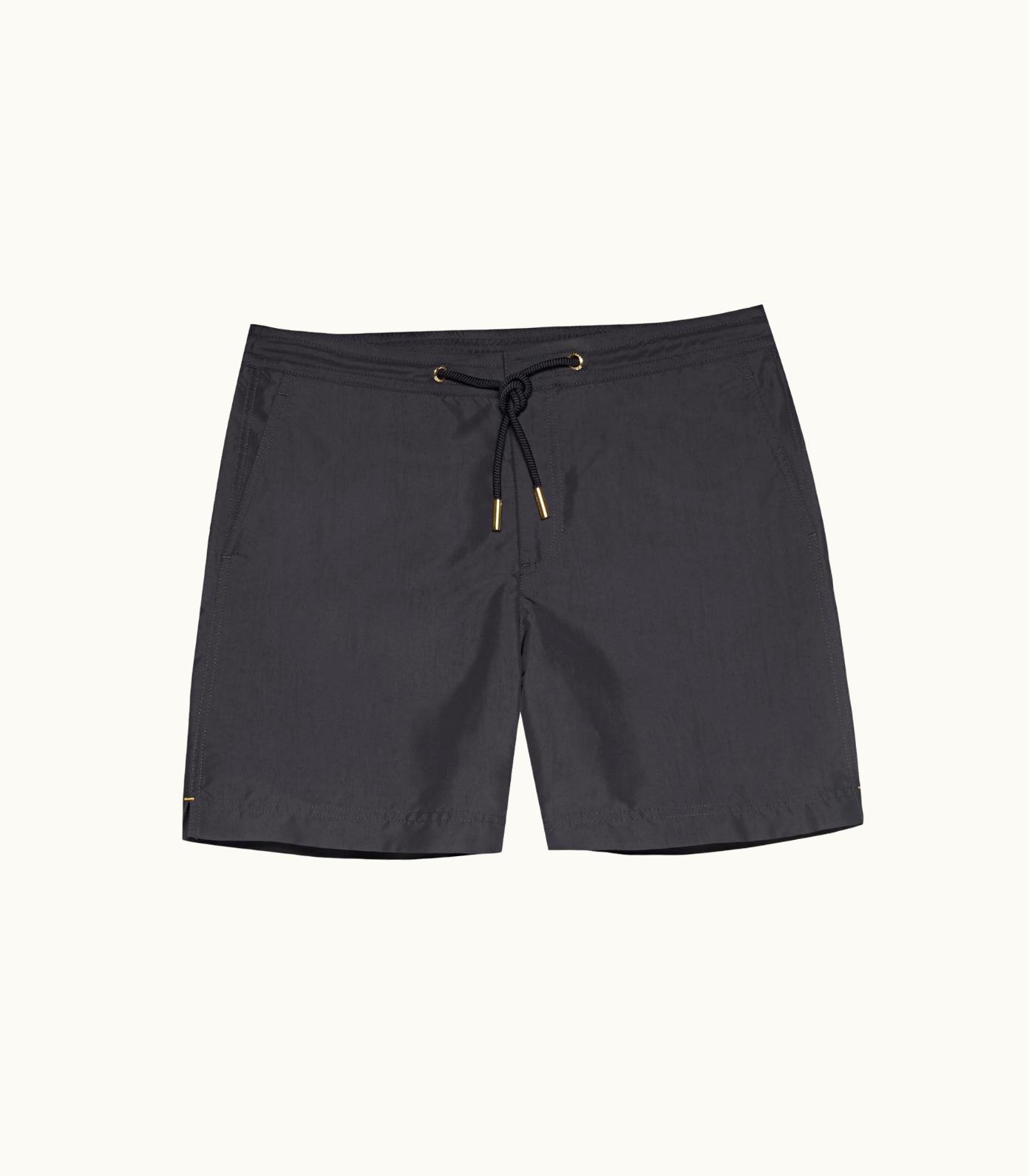 Orlebar Brown Orlebar Brown Piranha Grey Mid-Length Drawcord Swim Shorts Piranha Grey