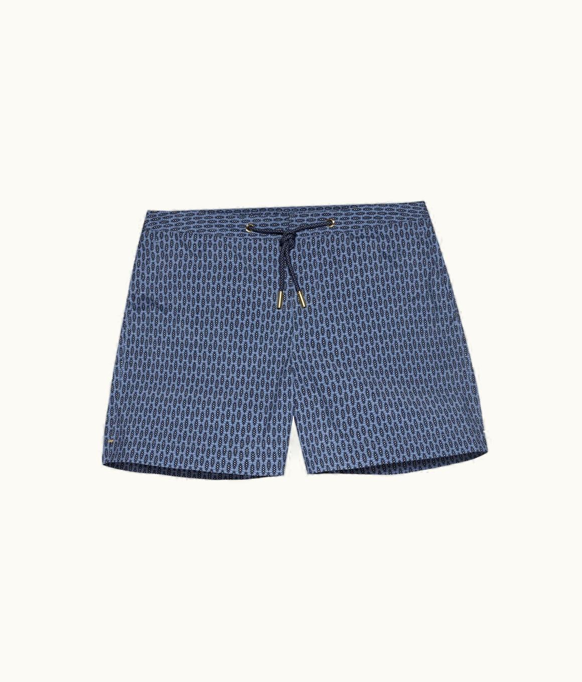 Orlebar Brown Orlebar Brown Springfield Blue Perez Print Shorter-Length Swim Shorts Springfield Blue