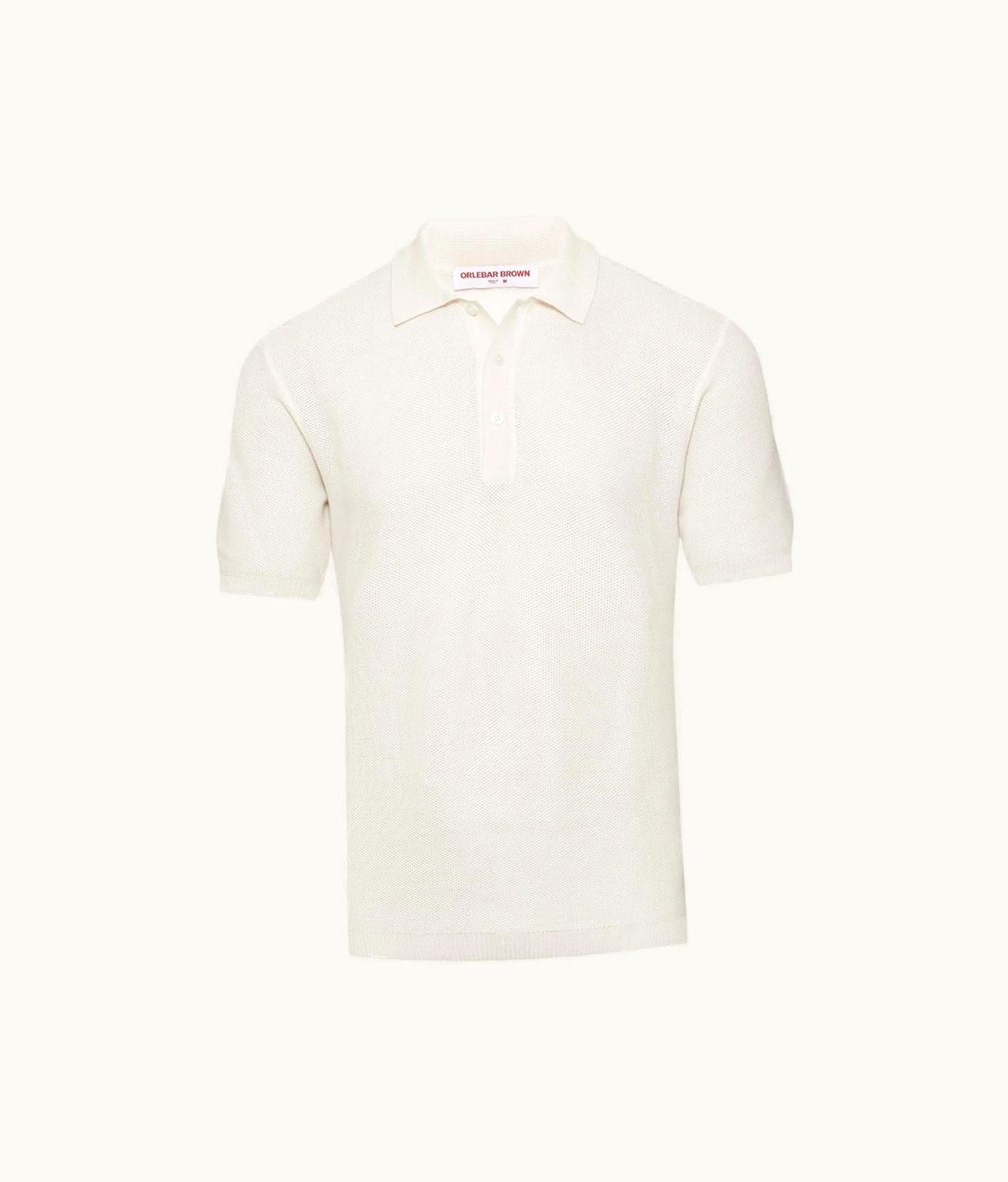 Orlebar Brown Orlebar Brown Cloud Classic Fit Mercerised Cotton Polo Shirt Cloud