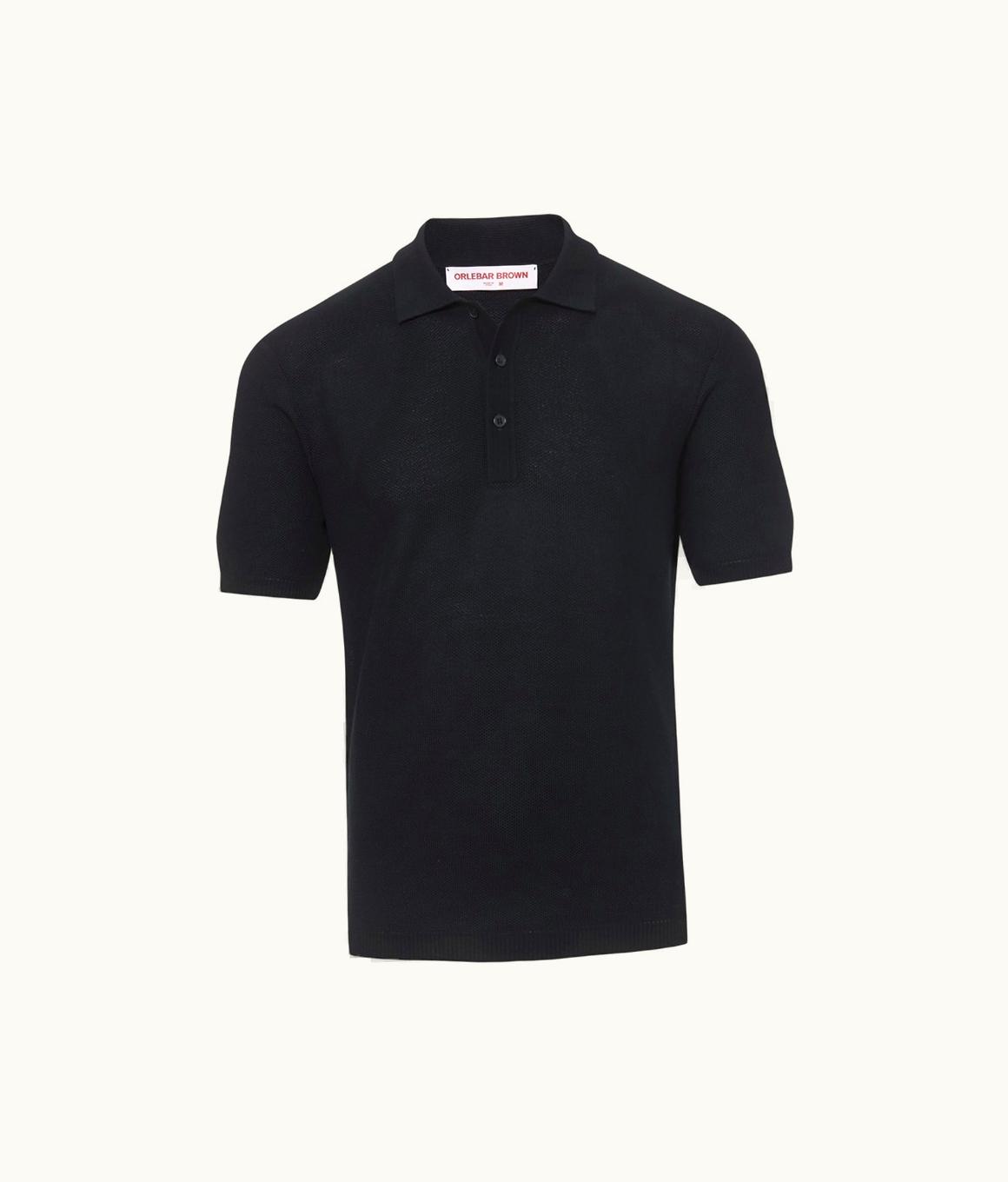 Orlebar Brown Orlebar Brown Night Iris Classic Fit Mercerised Cotton Polo Shirt Night Iris