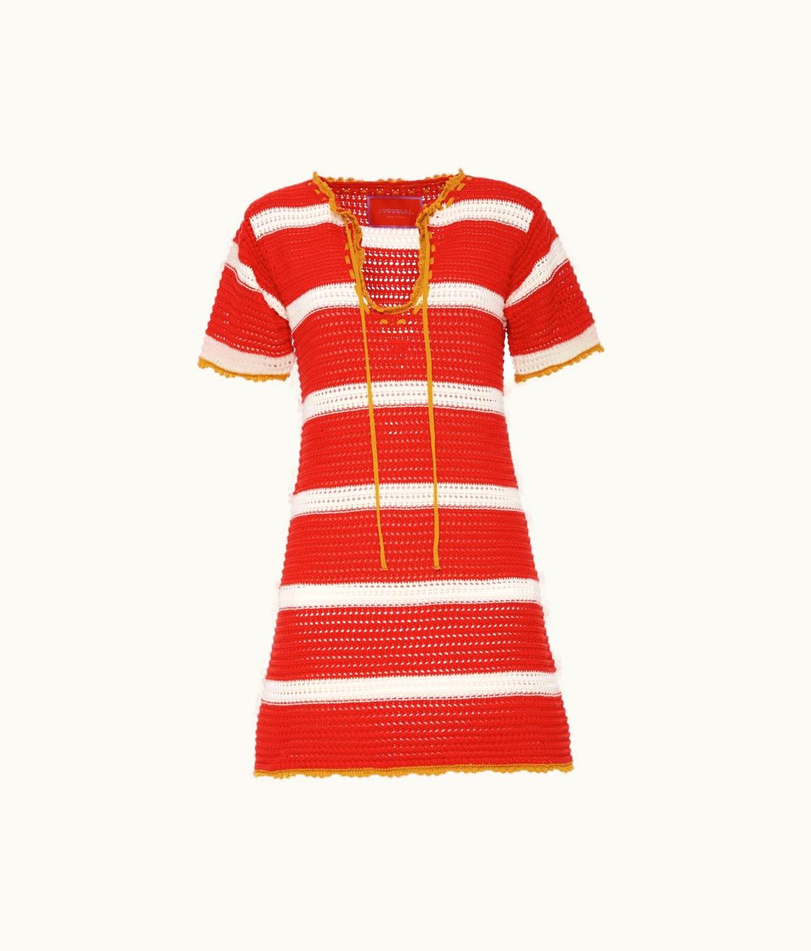 Orlebar Brown Orlebar Brown Salt'n'vinegar Mini Dress Red / Cream Red