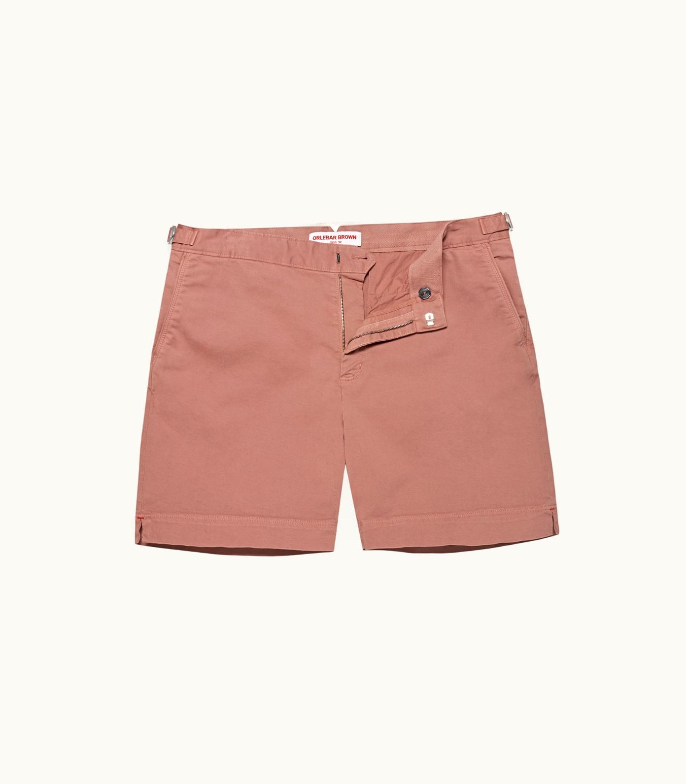 Orlebar Brown Orlebar Brown 007 Mauve Mid-Length Stretch-Cotton Shorts
