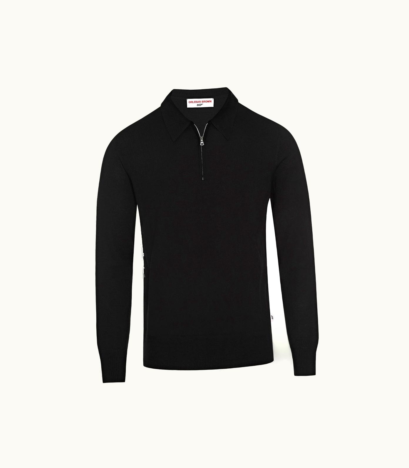 Orlebar Brown Moonraker Knitted Half Zip - 007 Merino Knitted Half-Zip Pullover Orlebar Brown